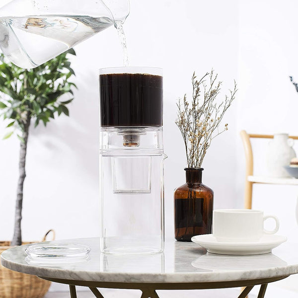 Premium Dripster 2-in-1 Cold Brew Coffee Maker & Dripper - Portable Iced Coffee Brewer for Home, Office & Travel - Perfect for Coffee Lovers & Baristas