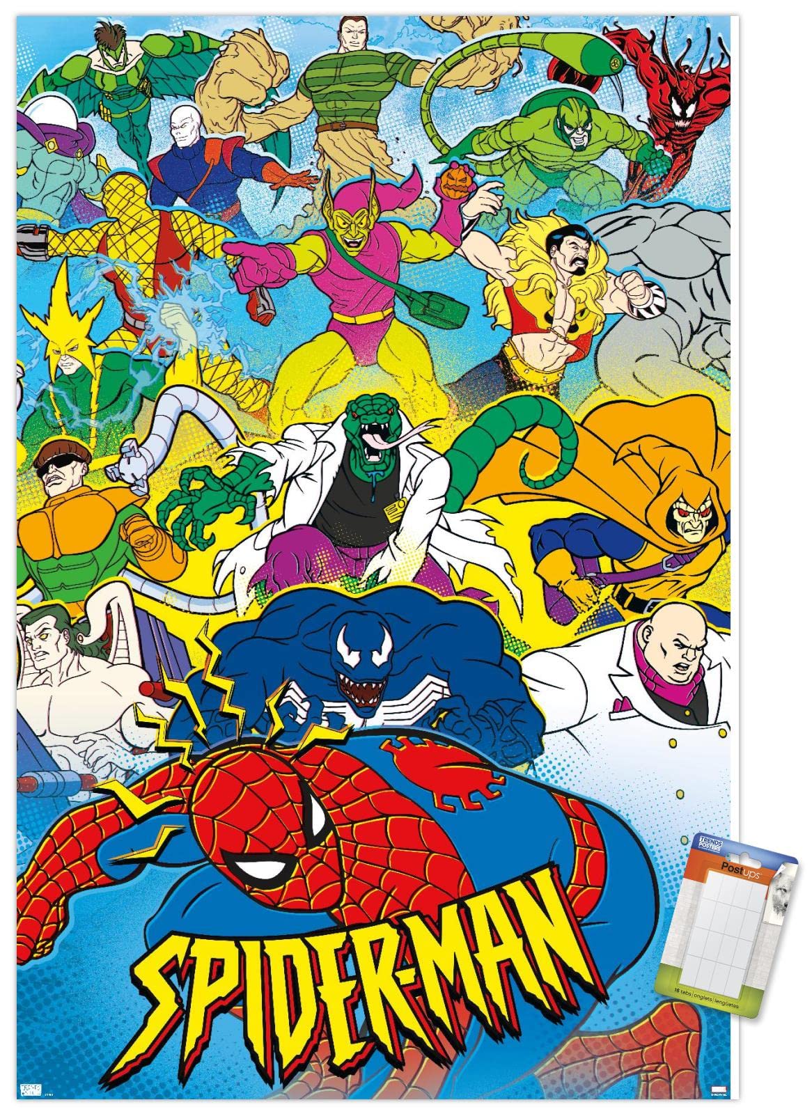 Marvel Comics Spider-Man 90s Animated Wall Poster - 34