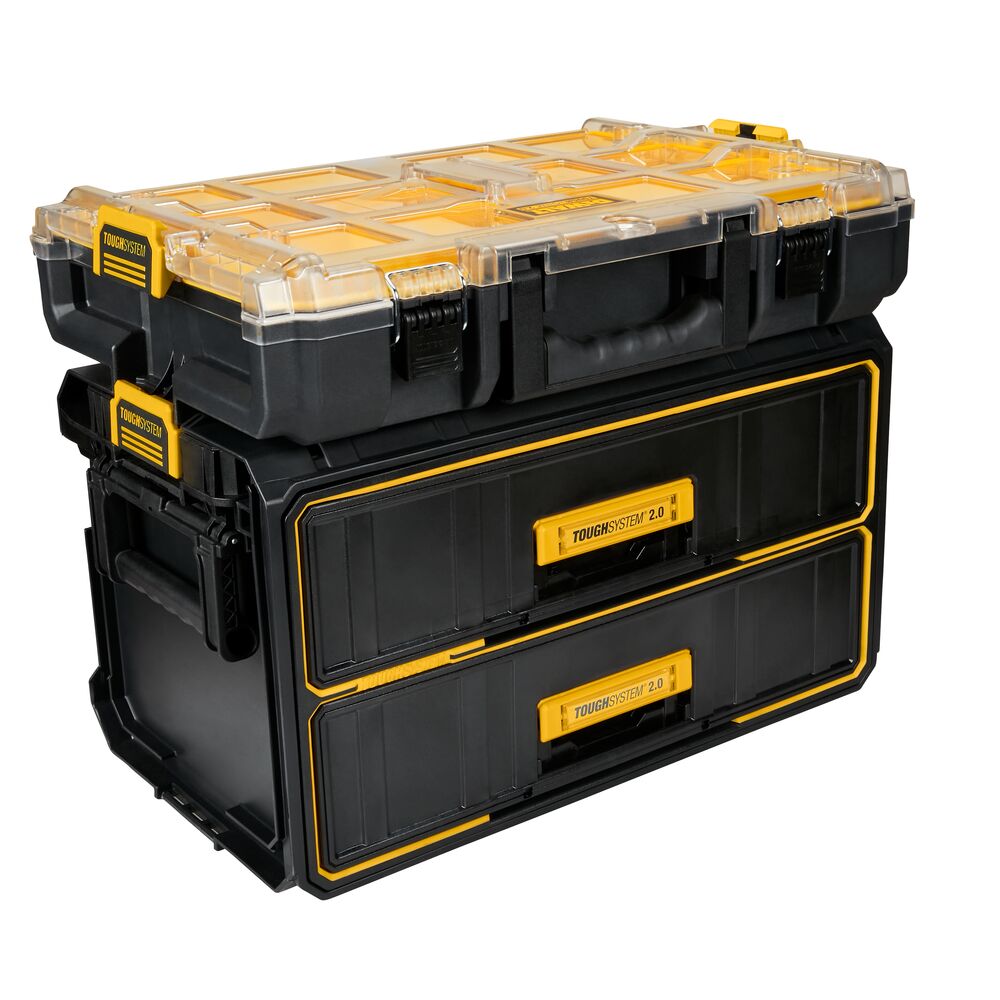 DeWALT DWST08040 ToughSystem 2.0 Full Size Tool Organizer with IP65 Waterproof Rating - Perfect for Construction Sites, Workshops & Outdoor Job Storage