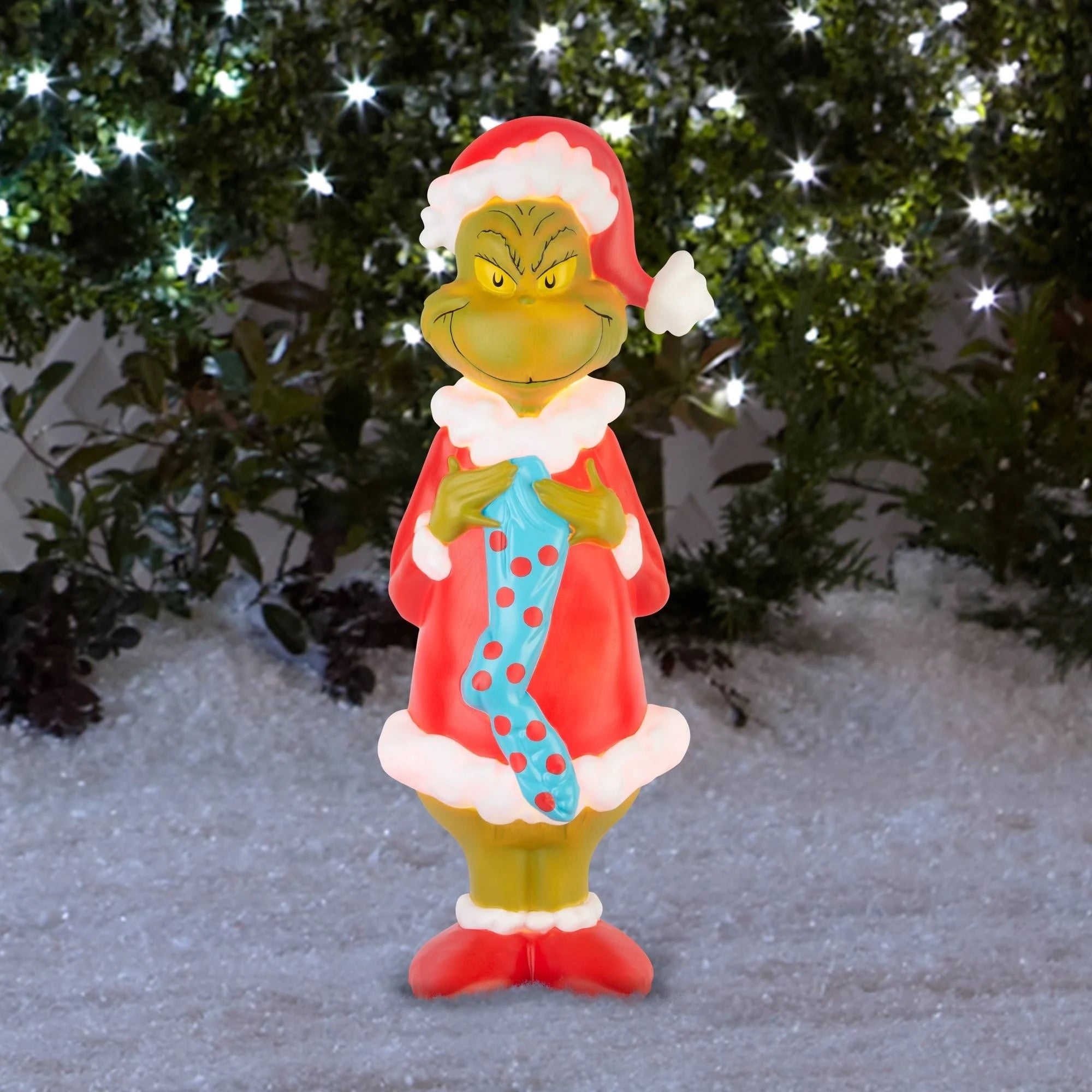 24 Dr. Seuss Grinch Christmas Stocking Blow Mold Decorations - Perfect for Holiday Home Decor, Xmas Tree Ornaments & Festive Party Supplies