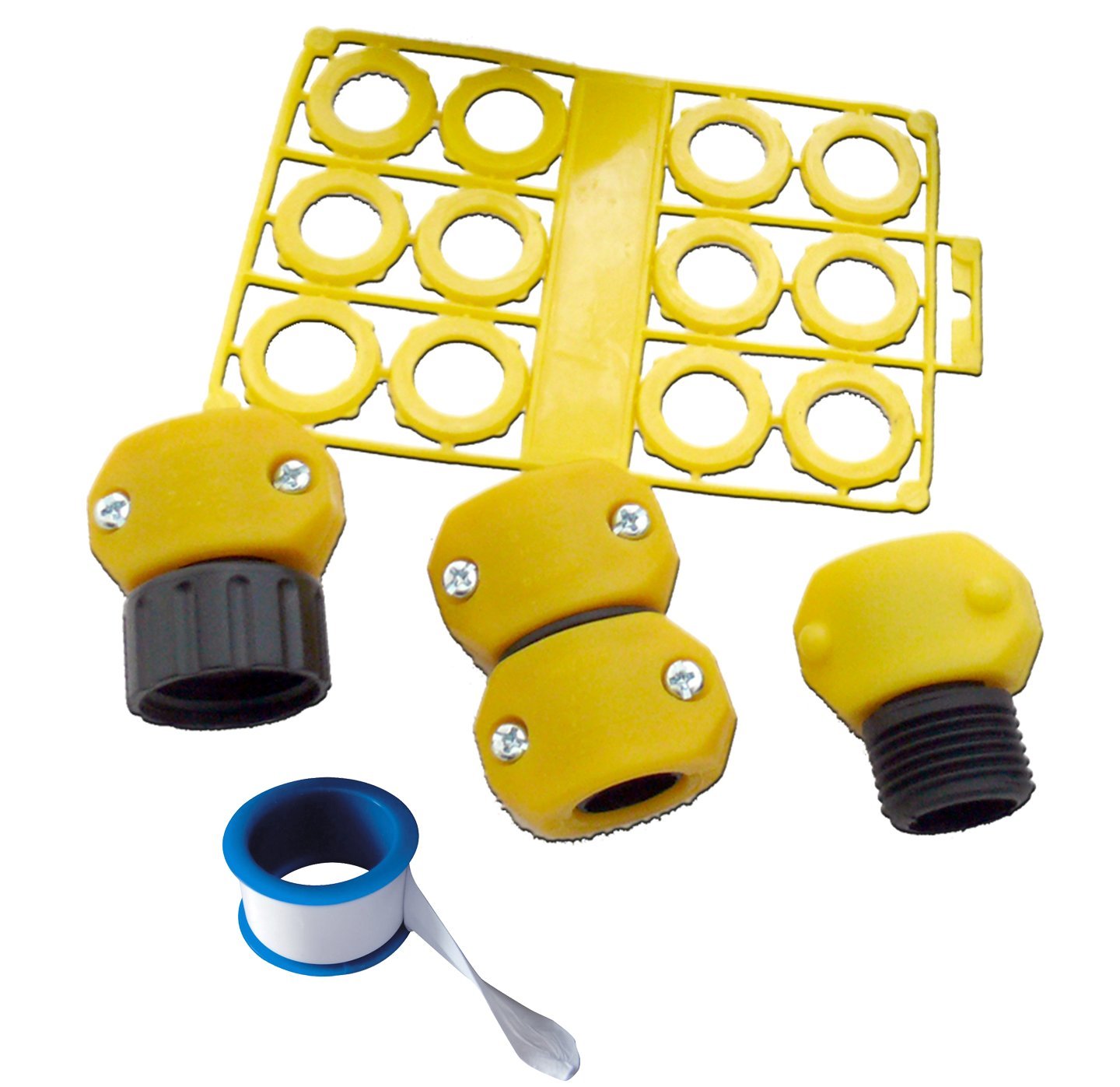 2-Pack Heavy Duty Hose Repair Kit for Garden, Pool & Home - Leak Proof & Durable Replacement Parts for Outdoor Watering Systems