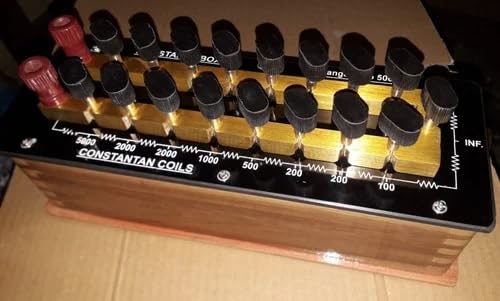 10,000 Ohm Resistance Box Plug Type - High Precision Electrical Testing for Labs & DIY Projects