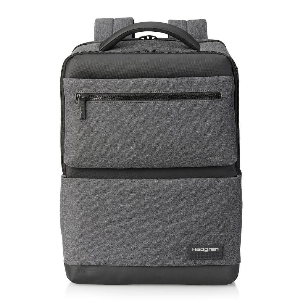 Hedgren Drive RFID Anti-Theft Laptop Backpack for 14.1 Inch Notebook - Light Grey | Perfect for Work, Travel & Daily Commute