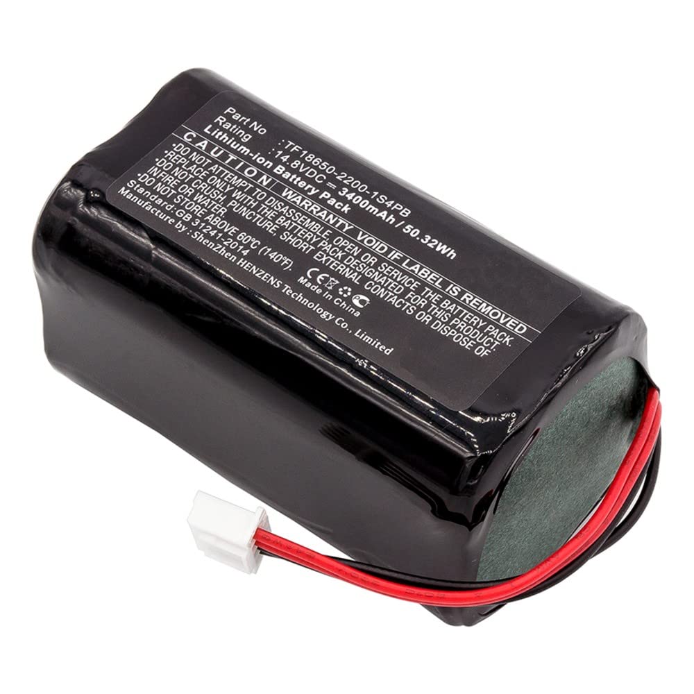 Synergy Digital Speaker Battery - Li-ion 14.8V 3400mAh High Capacity Replacement for Audio Pro TF18650-2200-1S4PB - Perfect for Home Audio, Outdoor Parties & Professional Sound Systems