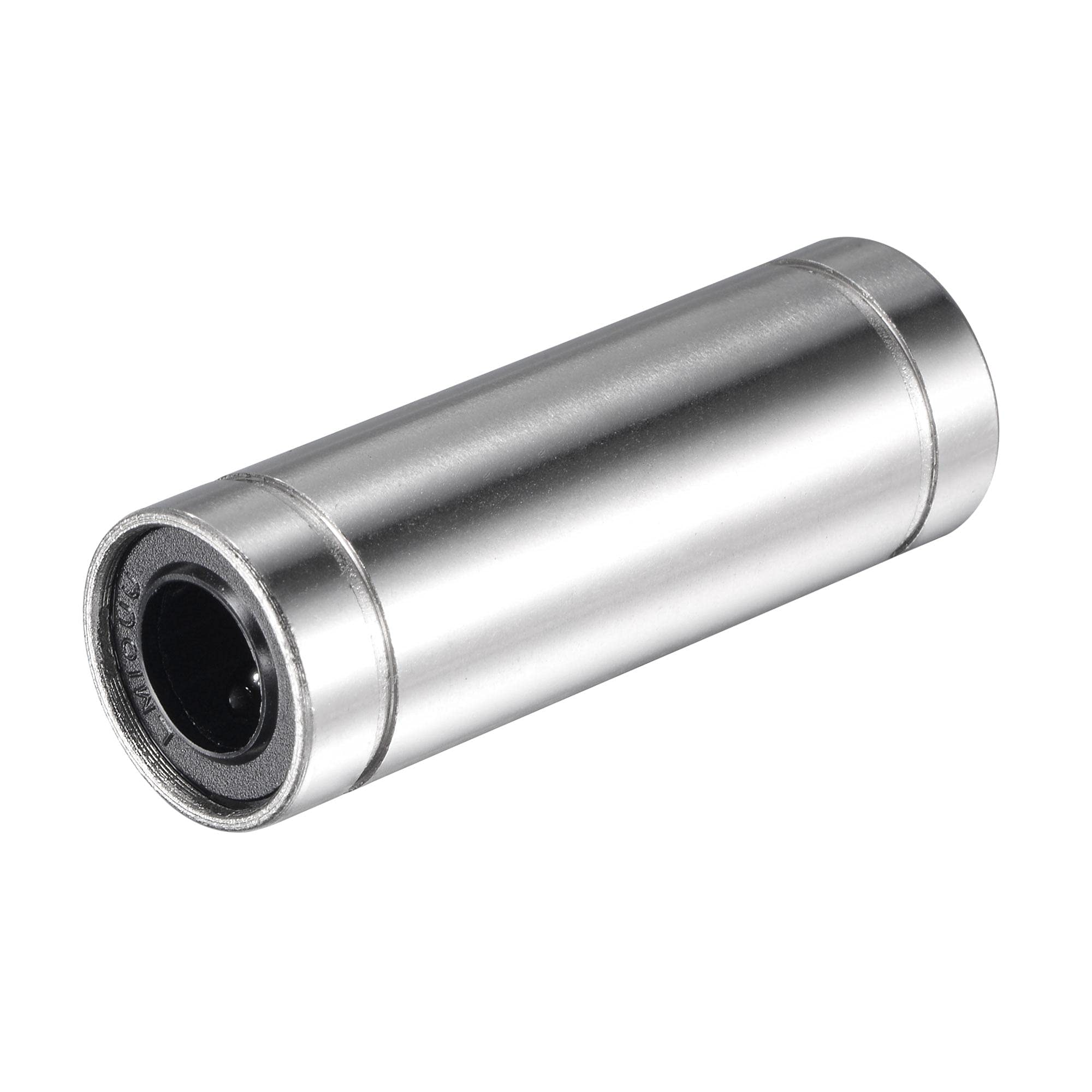 LM10LUU Linear Ball Bearings 10mm Bore 19mm OD 55mm Length Nickel Plated - 2 Pack for CNC Machines, 3D Printers, Robotics & Automation Systems - High Precision Motion Components for Industrial Applications