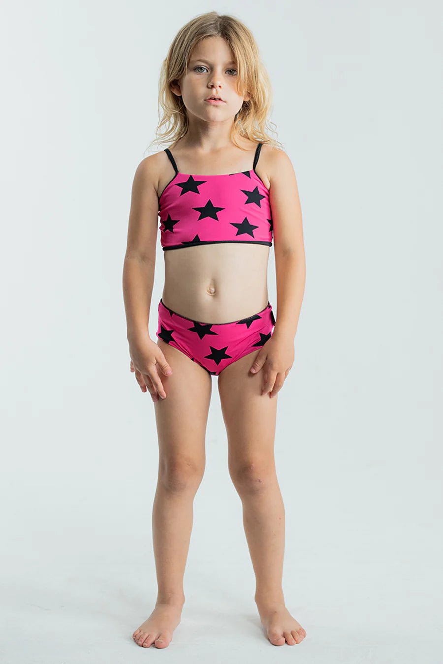 STARS TWO PIECE BIKINI SET - Sexy Swimwear for Women, High Waisted Bikini Top & Bottom, Summer Beach Pool Party Outfit