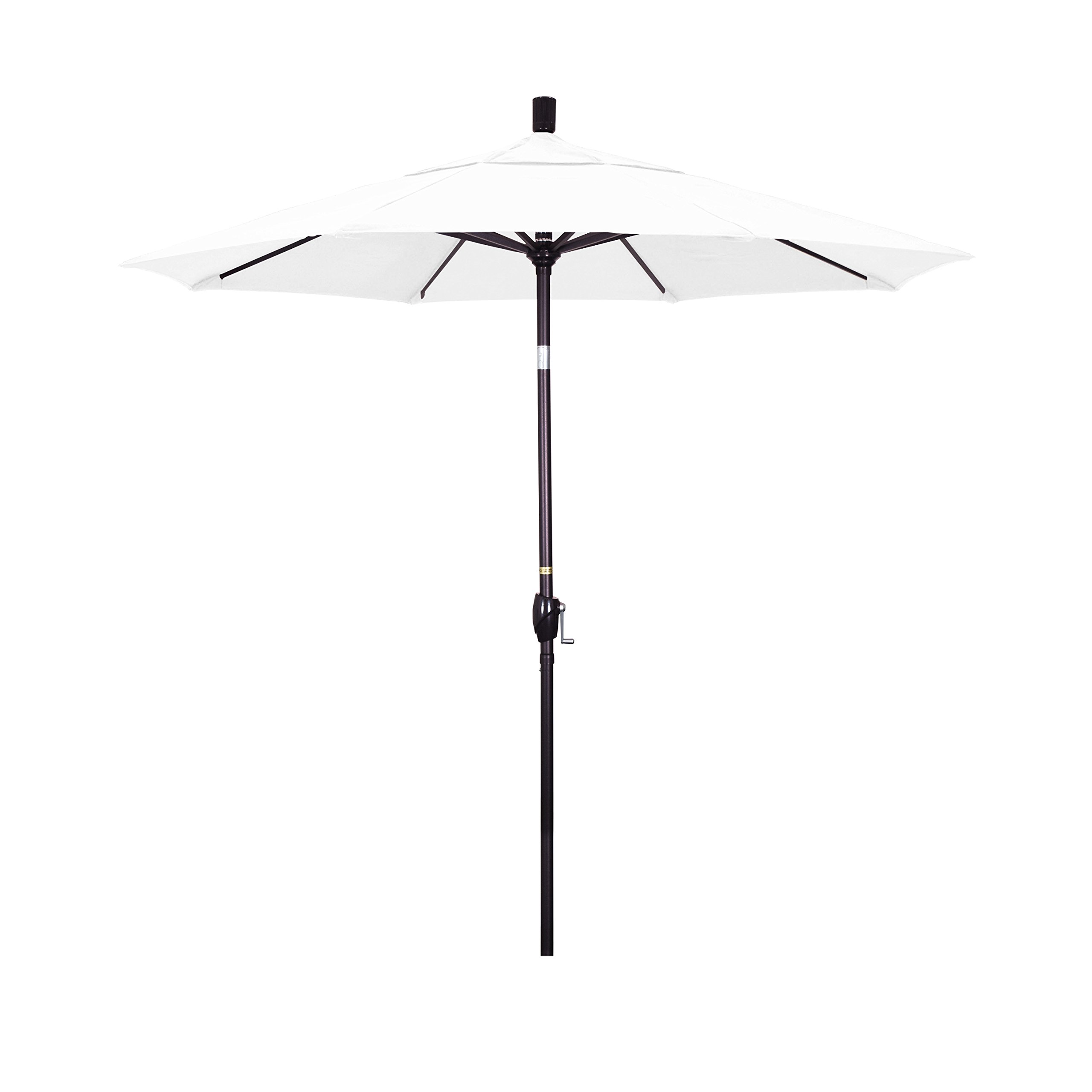 California Round Aluminum Patio Umbrella - 9ft Outdoor Market Umbrella for Garden, Poolside & Backyard - UV Protection & Wind Resistant