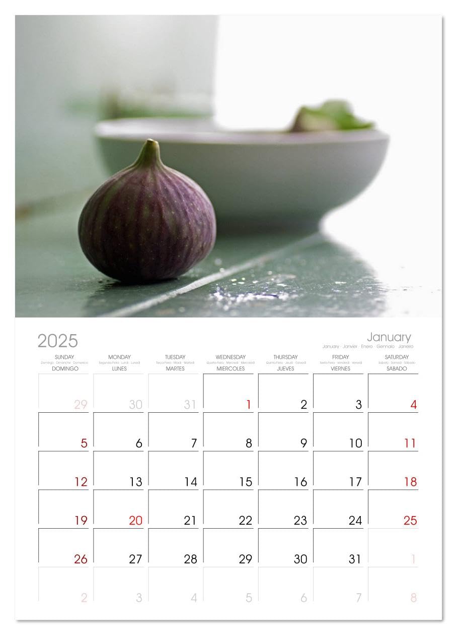 2025 Fresh Fruits Monthly Wall Calendar - 11.7