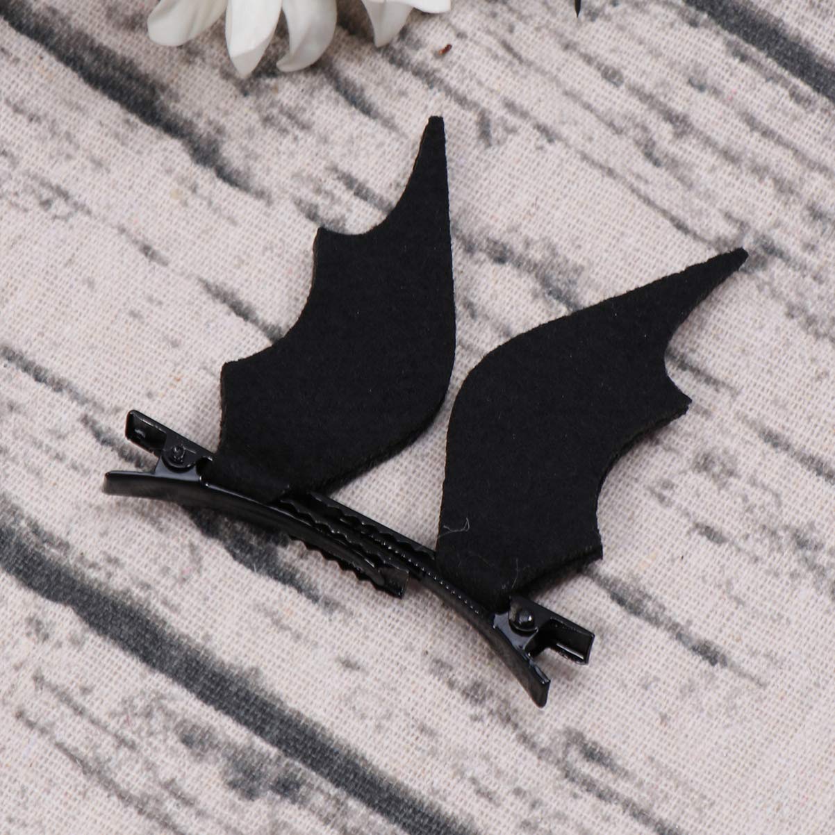 Beaupretty 6 Pack Bat Wing Hair Clips - Gothic Devil Halloween Hair Barrettes for Women, Black Horror Hairpins for Cosplay, Goth Party Accessories & Costume Props - Perfect for Halloween, Cosplay, Themed Parties & Gothic Fashion