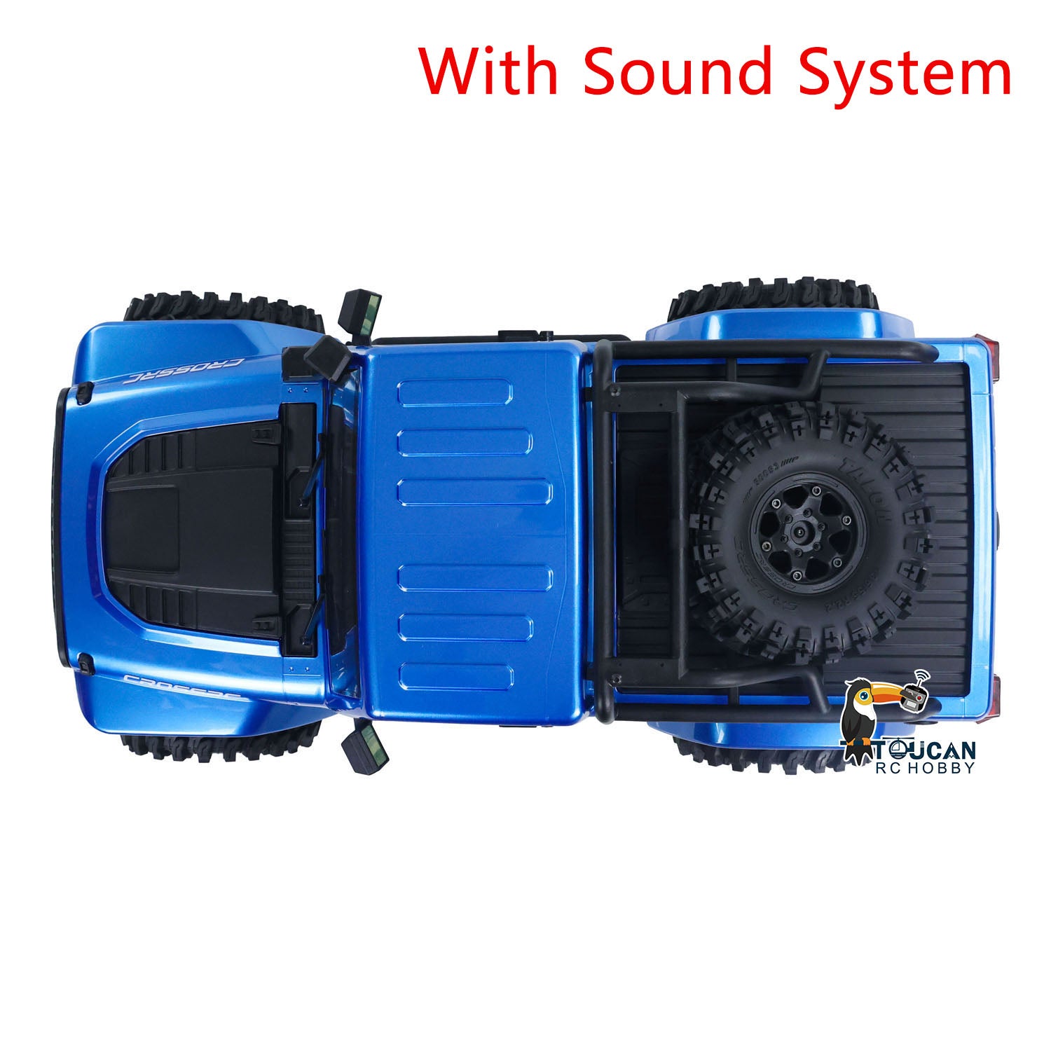 1/8 Scale CROSS RC EMOX 4WD Off-Road RC Crawler Truck with Light & Sound, 2-Speed Transmission - Ready-to-Run Hobby Grade Remote Control Car for Rock Crawling, Trail Adventures & Backyard Driving