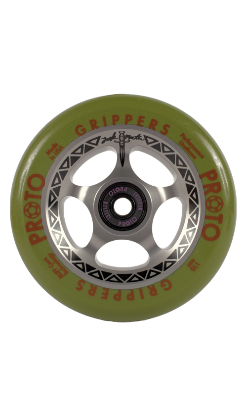 Proto Tracker Grippers Scooter Wheels 110mm - Zack Martin Signature Series - High-Performance Wheels for Street & Park Riding - Perfect for Tricks, Stunts & Smooth Rides