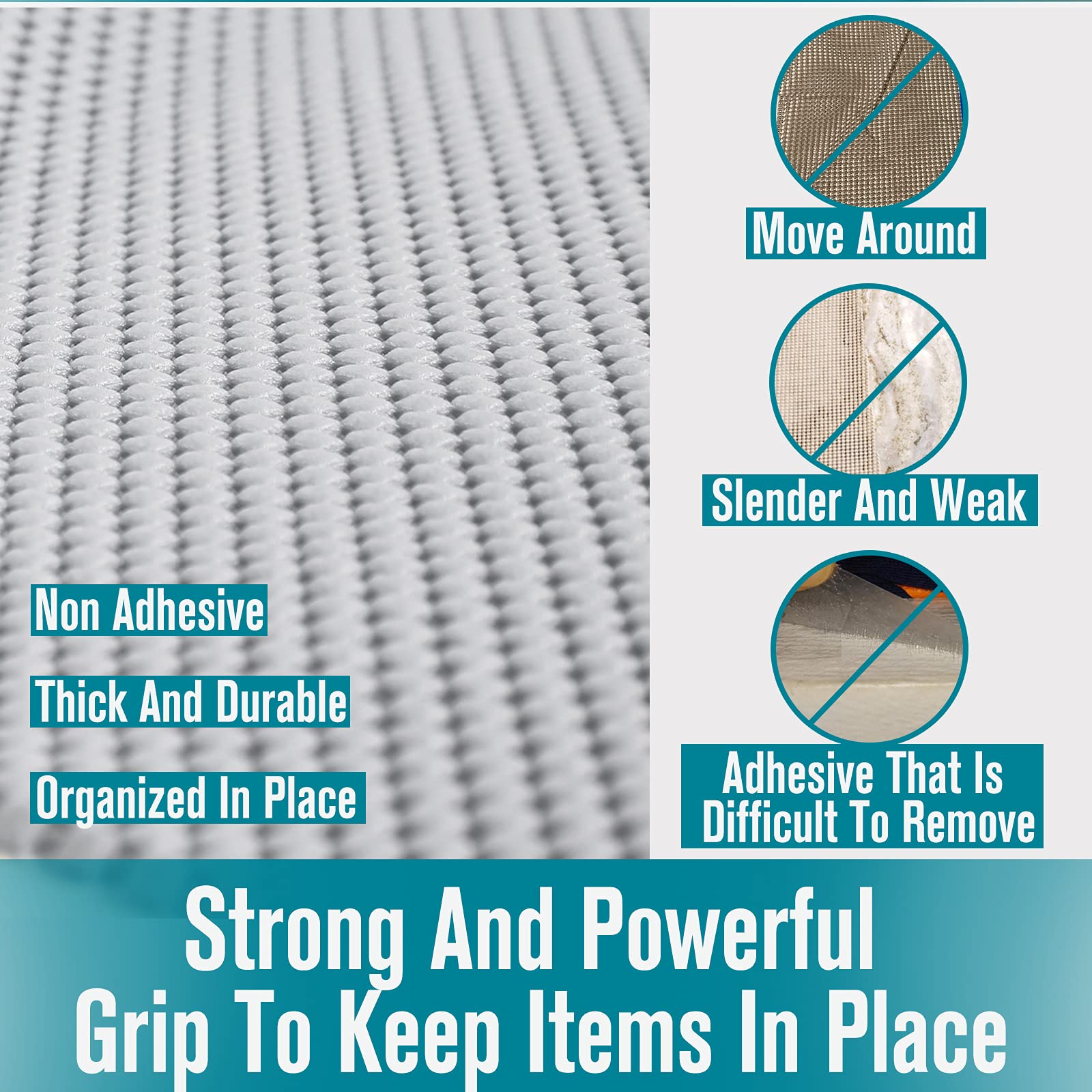 Non-Slip Shelf & Drawer Liner - 17.7