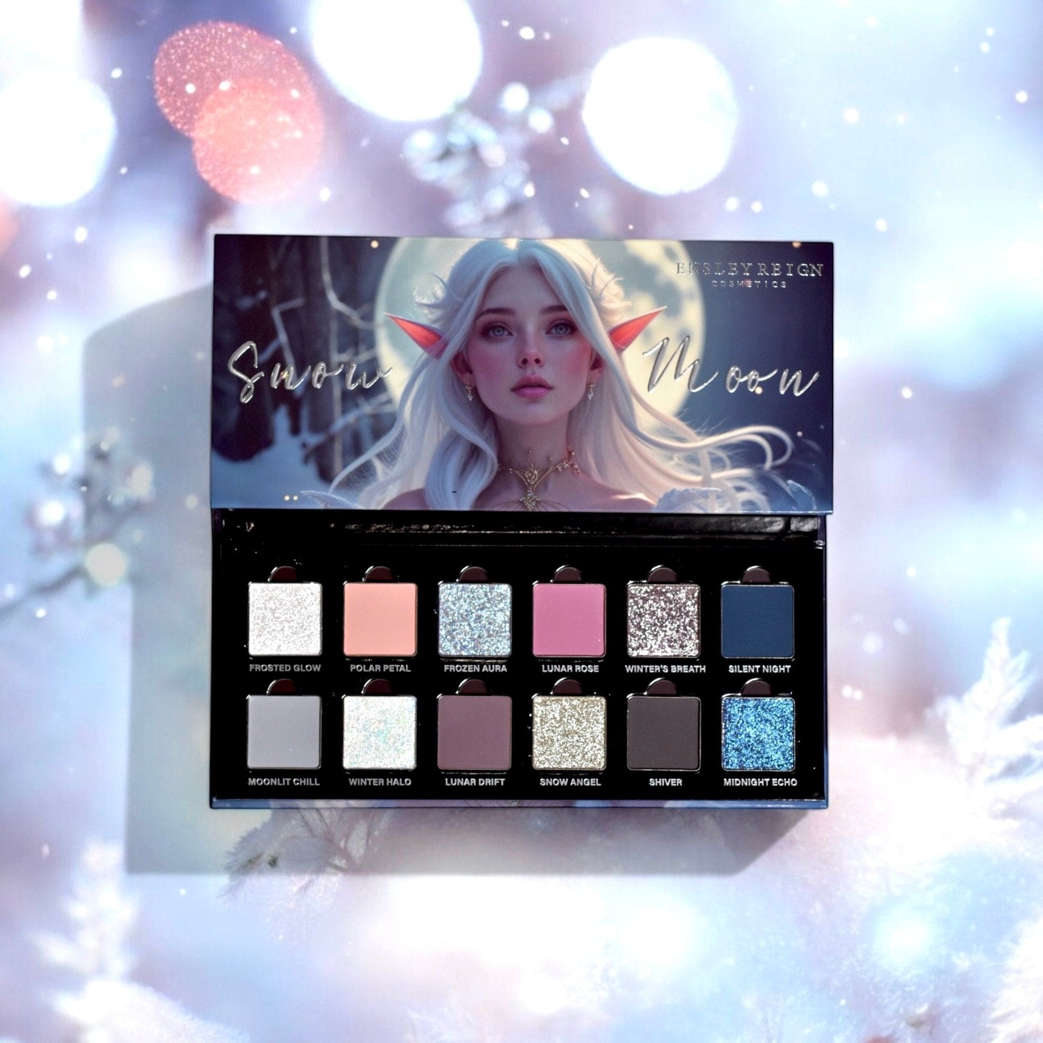Snow Moon Eyeshadow Palette - 18 Highly Pigmented Matte & Shimmer Shades for Stunning Eye Looks | Perfect for Day to Night Makeup, Parties & Special Occasions