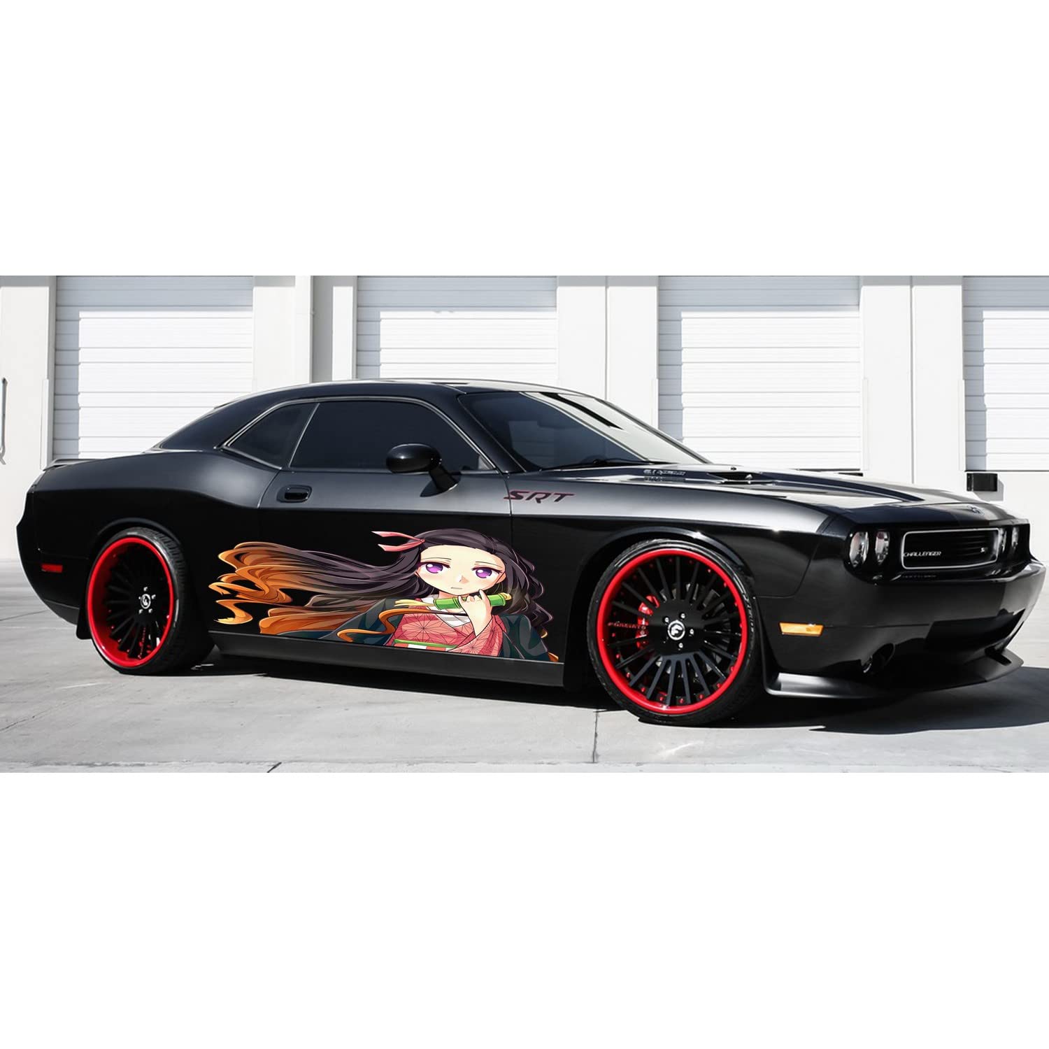 Sexy Anime Car Vinyl Wrap - Hot Anime Girl Car Side Decal, Anime Sexy Sticker, Custom Car Side Graphics (20x60) for Car Enthusiasts & Anime Fans