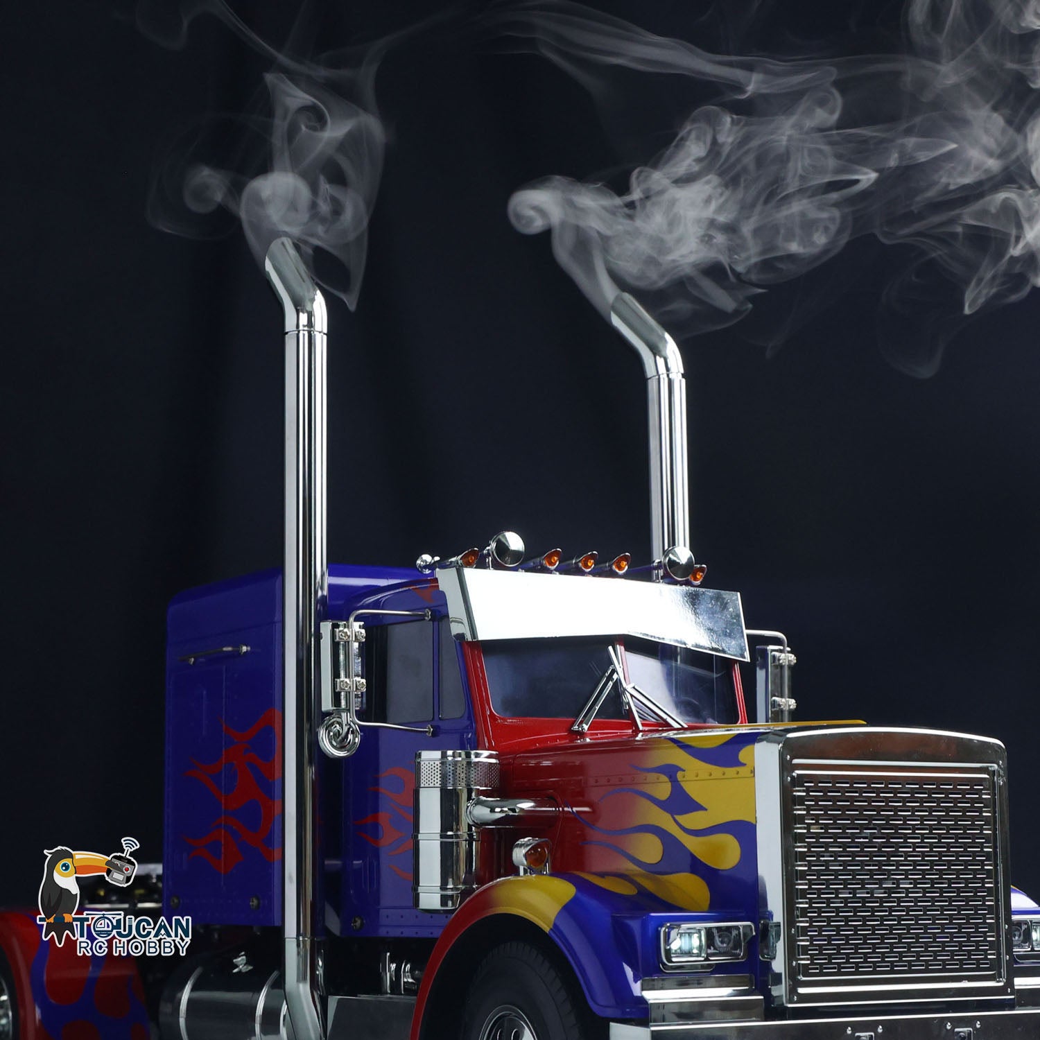 TAMIYA 1/14 Scale 6x4 RC Tractor Truck Model Kit 56344 - Remote Control Car with Assembled Painted Body, LED Lights, ESC, Servo, Smoke Unit & Sound System - Perfect for RC Hobbyists and Truck Enthusiasts