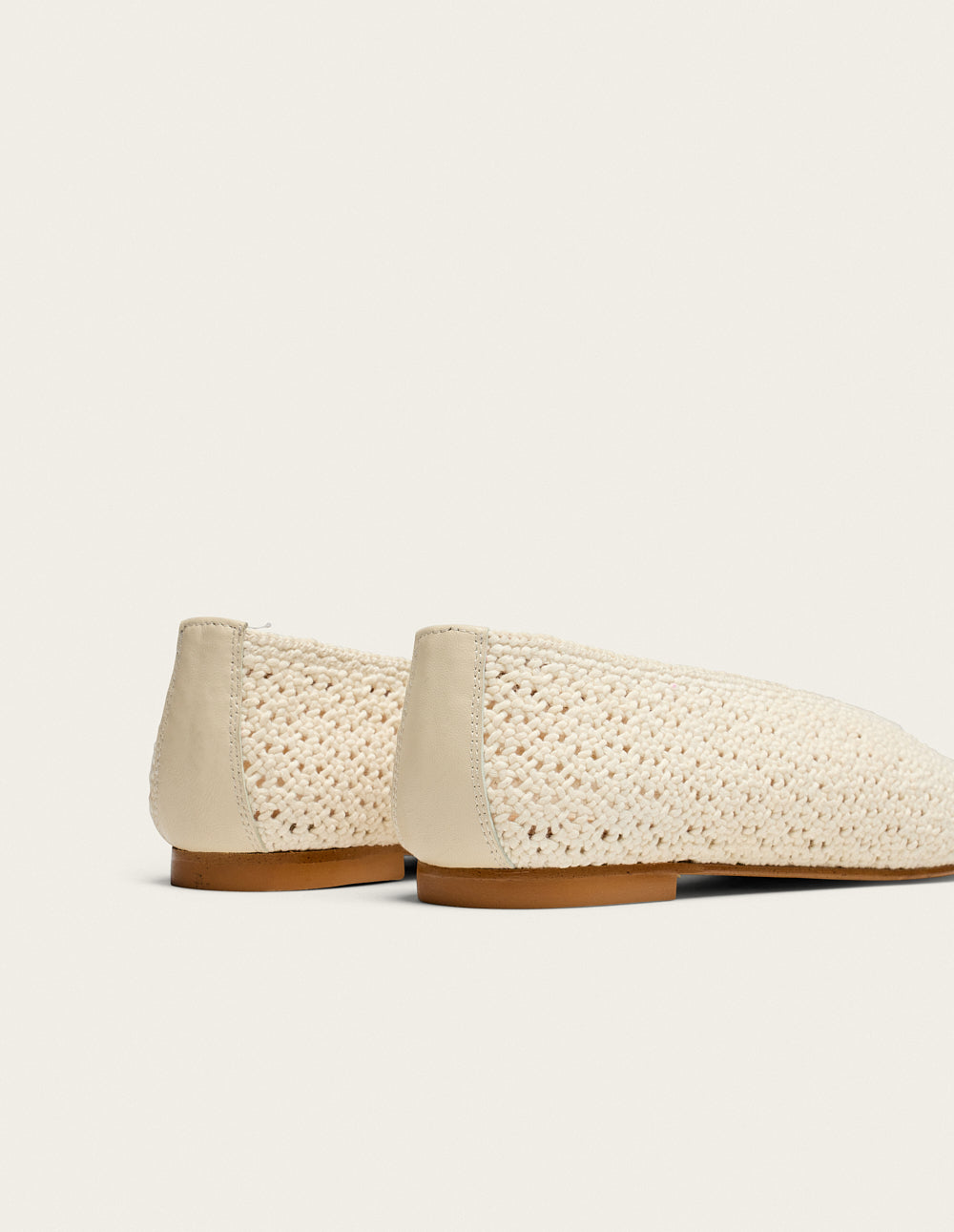 Ballerines Mahi Braided Ecru Women's Casual Flats - Perfect for Work, Office, and Everyday Comfort