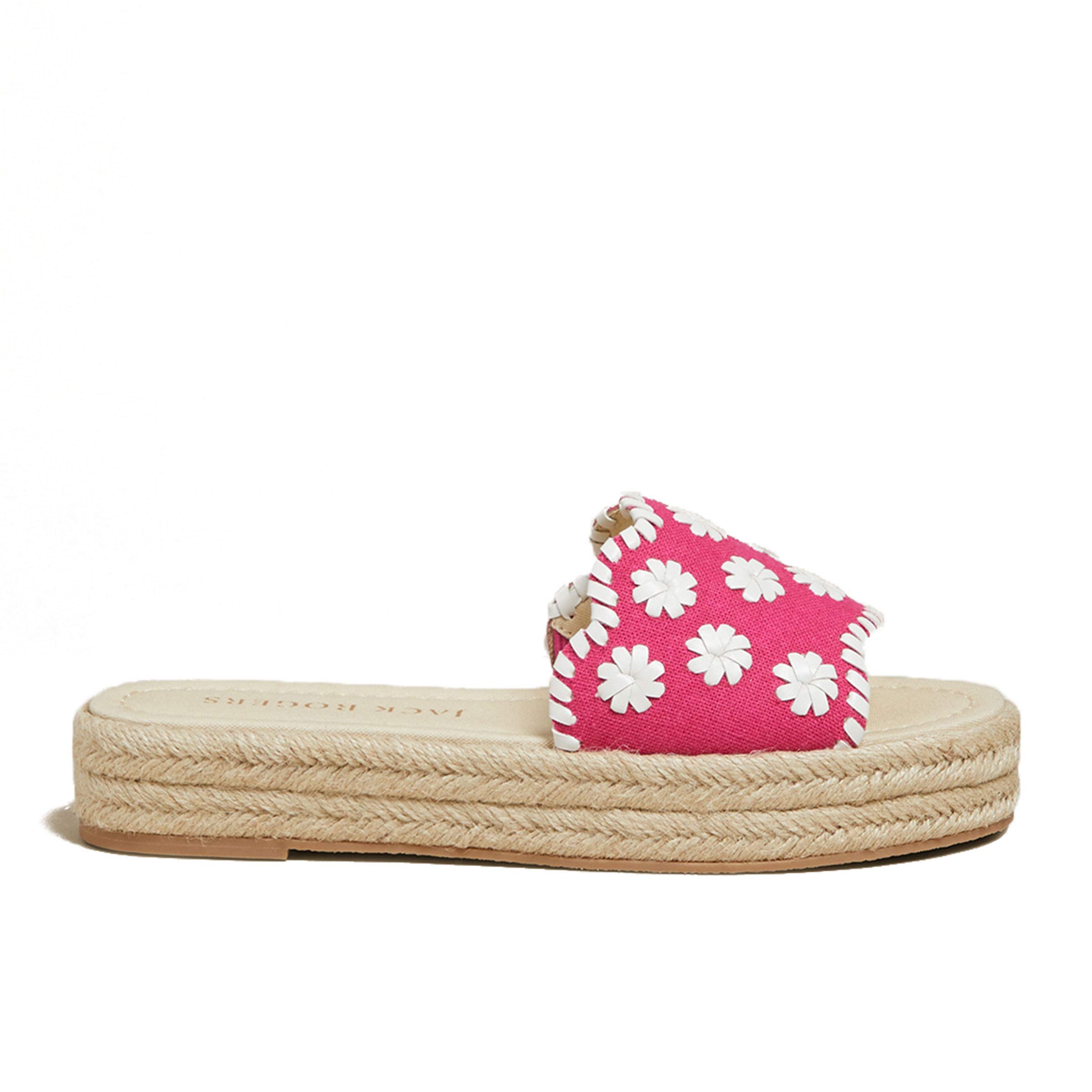 Jack Rogers Palmer Slide Espadrille Sandals - Women's Comfortable Summer Casual Shoes with Jute Sole | Perfect for Beach, Vacation & Everyday Wear