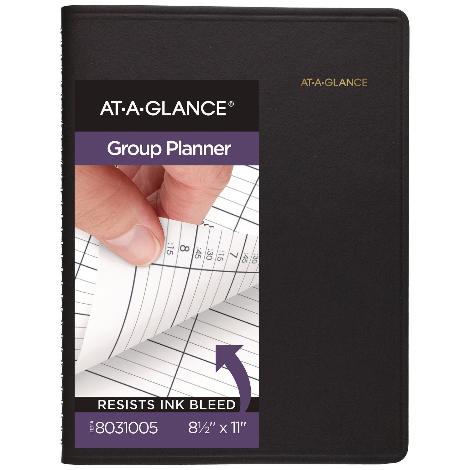AT A GLANCE® 2024 Undated Daily Planner - 12 Month Appointment Book for 4 People (January to December), 10.88