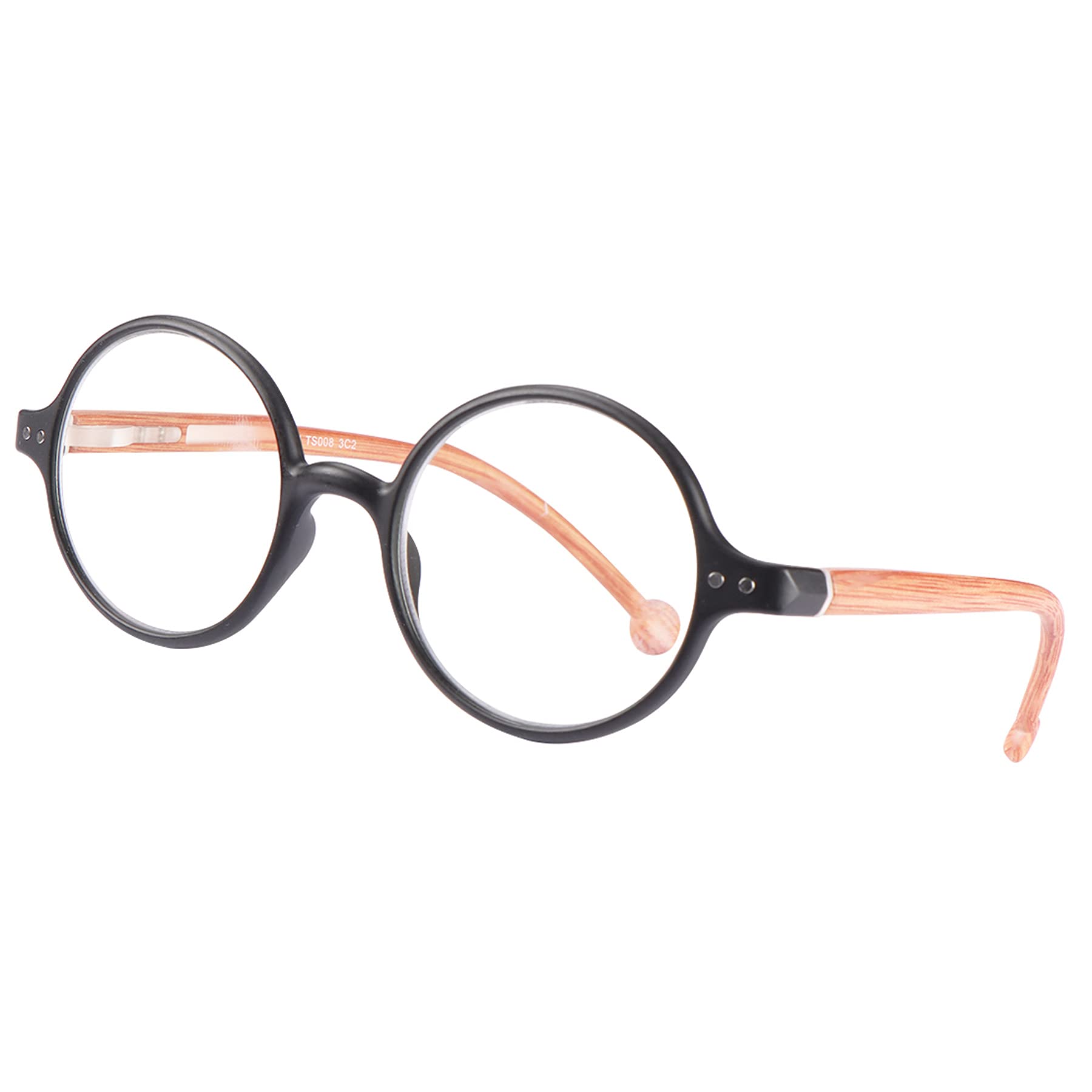 Blue Light Blocking Round Reading Glasses for Women & Men - Unisex Ultra Lightweight Circular Readers with Anti-Reflective Coating - Perfect for Computer Work, Reading & Screen Time