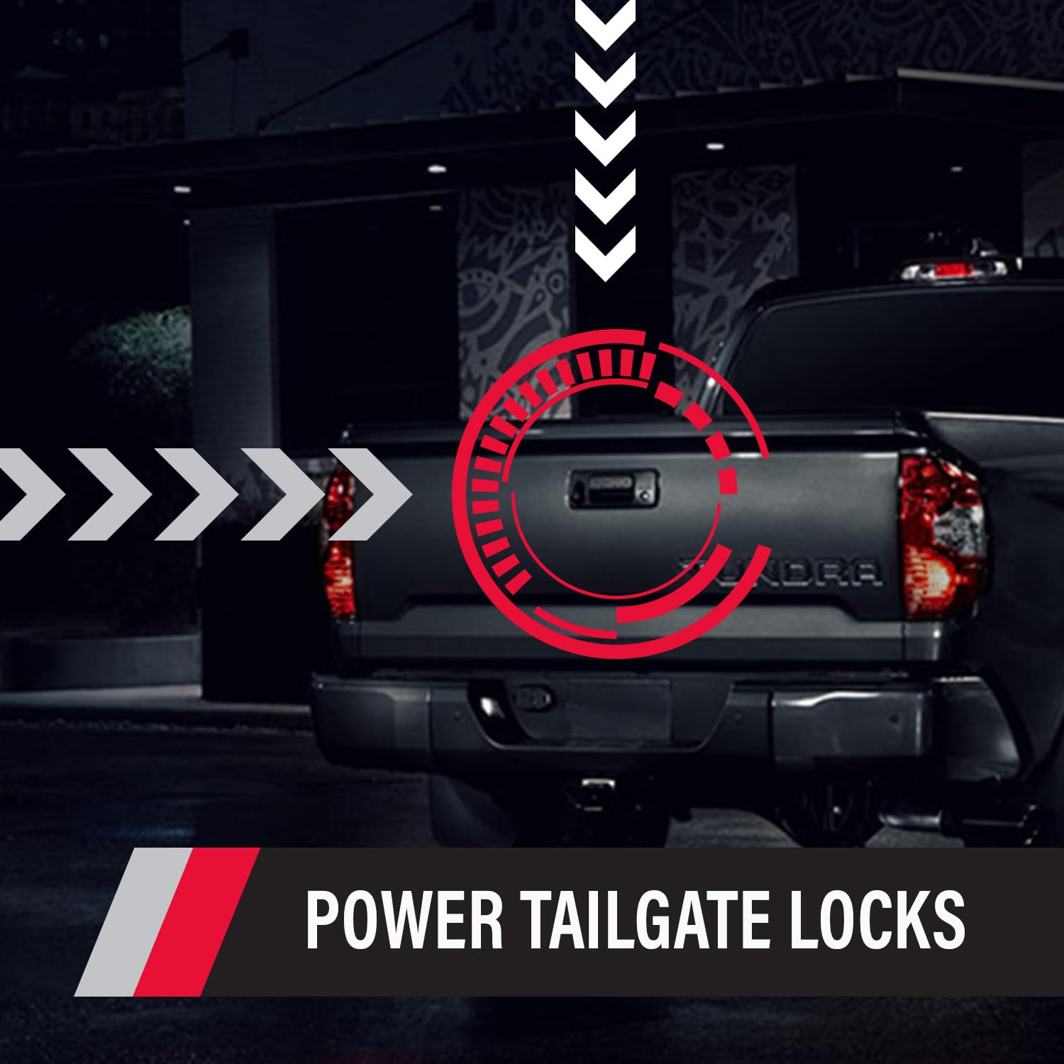 POP & Lock - Heavy Duty Power Tailgate Lock for Toyota Tundra | Plug & Play T-Harness Installation | Secure Your Truck Bed for Camping & Work Sites