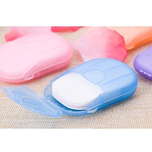 Prostuff.in® 5 Pack (20 Sheets Each) Scented Disposable Paper Soap for Hand Washing - Travel Size, Portable & Hygienic - Ideal for Camping, Hiking, Gym, and Outdoor Activities
