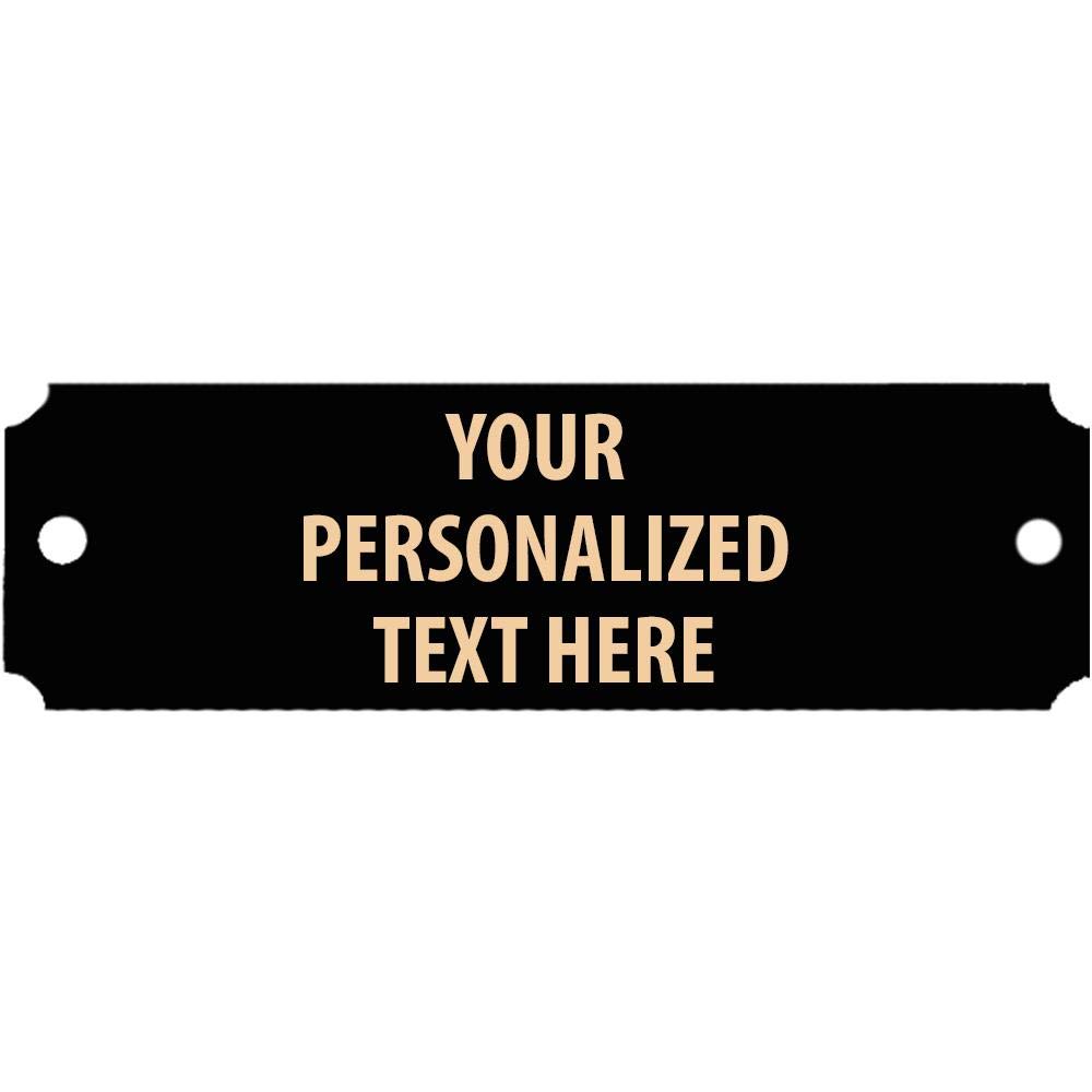 Personalized Engraved Metal Name Plates - 3.25