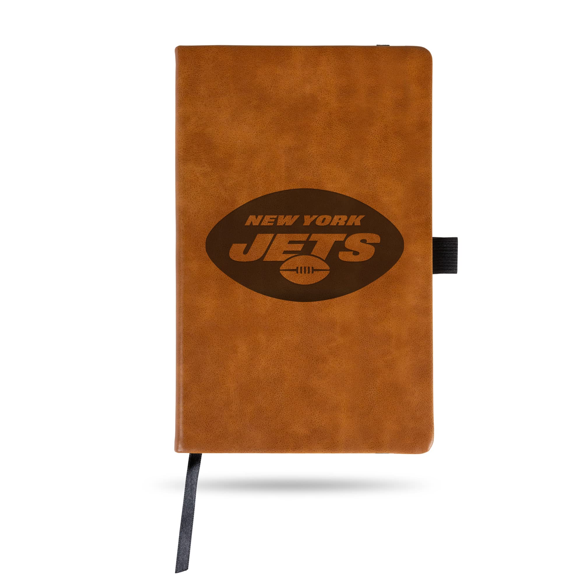 NFL New York Jets Brown Laser Engraved Small Notepad Journal - 8.25