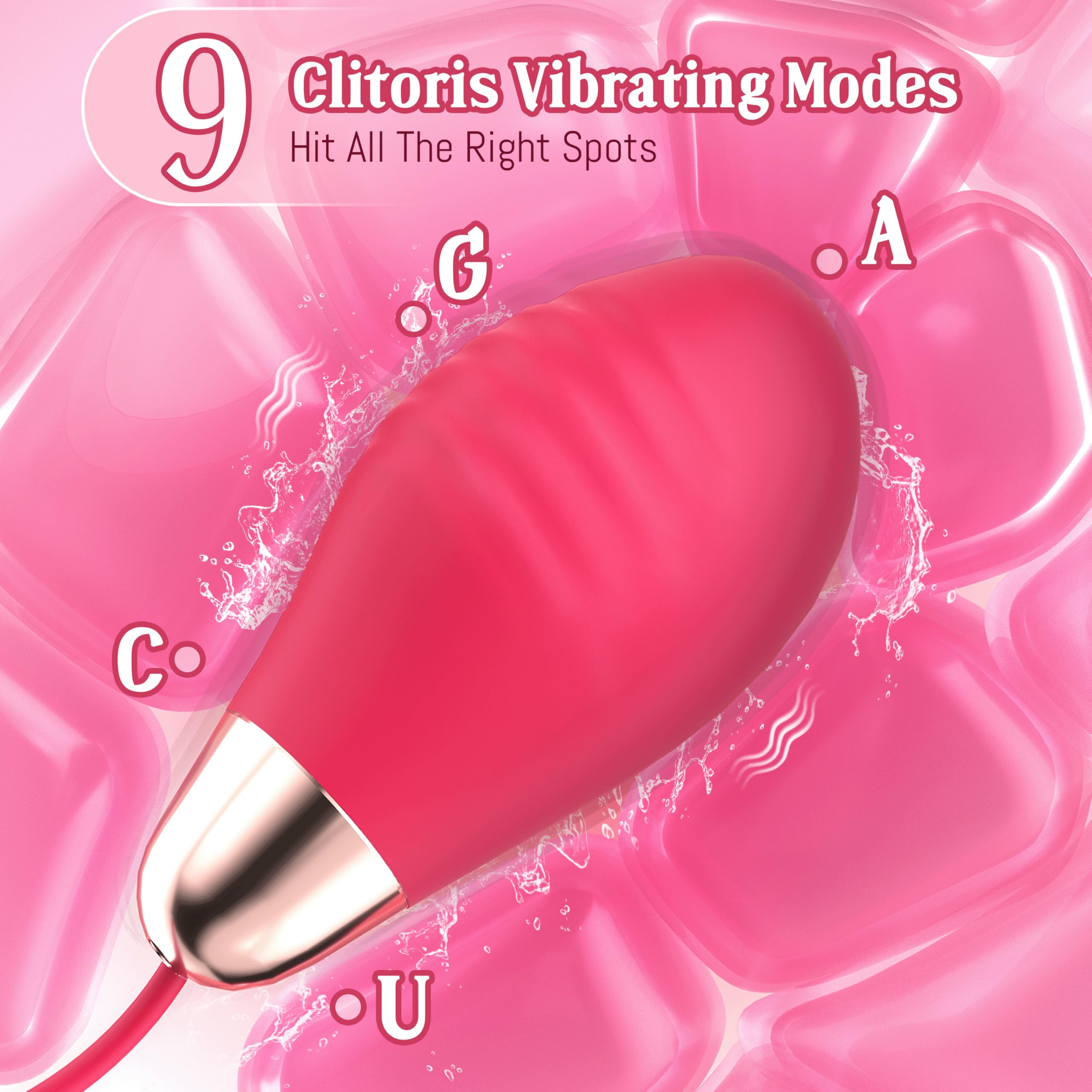 APP Controlled Vibrating Nipple Toys & G Spot Stimulator for Women - 9x9 Vibration Modes, Rose Sex Toy for Couples, Clitoral Stimulator Dildo with Nipple Clamps | Perfect for Couples Play, Solo Pleasure & Sensual Massage