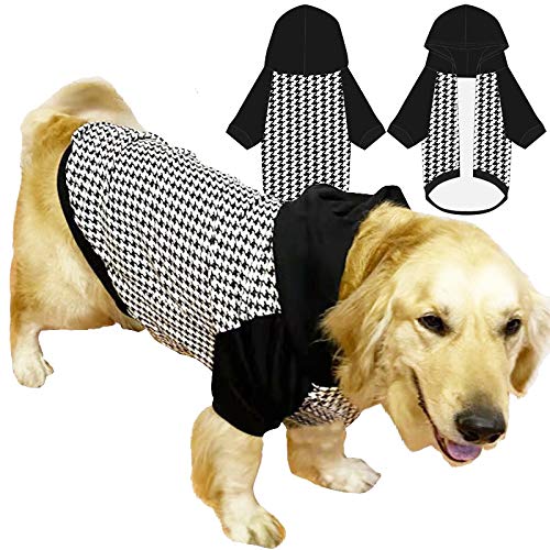 Soft Dog Hoodie Sweater with Leash Hole & Pocket - Cozy Pet Clothes for Small Medium Large Dogs - Perfect for Winter Walks & Outdoor Adventures