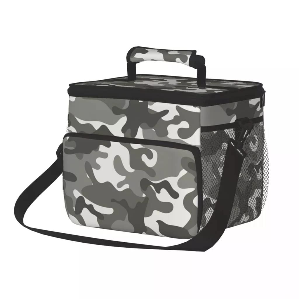 Insulated Cooler Bag for Picnic, Lunch, Grocery Shopping - 26 x 19 x 23cm Leakproof Thermal Food & Drink Carrier - Perfect for Outdoor Activities, Beach Trips, Camping and Travel (Color A)