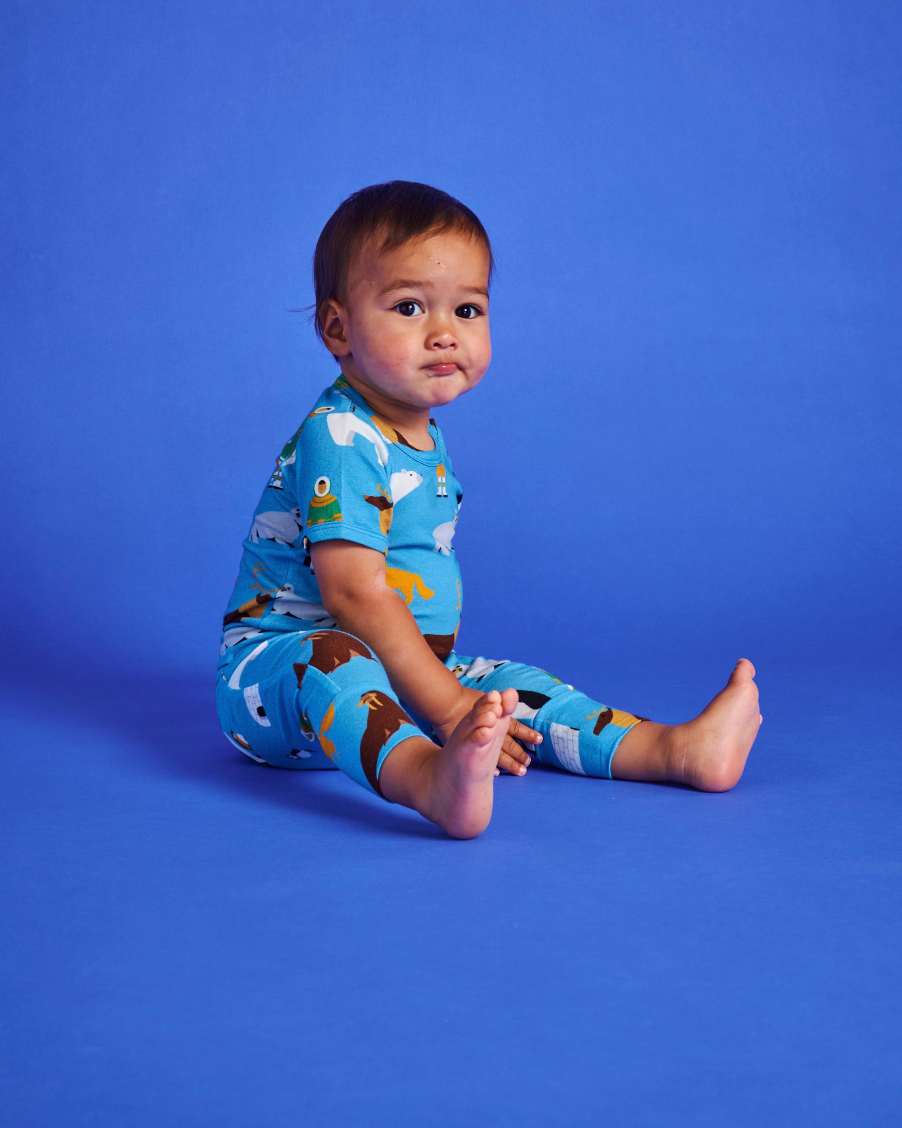 Arctic Circle Organic Cotton Short Sleeve Romper for Baby - Soft & Breathable Outfit for Summer, Playdates & Photo Shoots