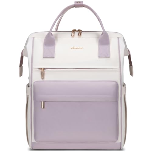 Cream White & Light Purple