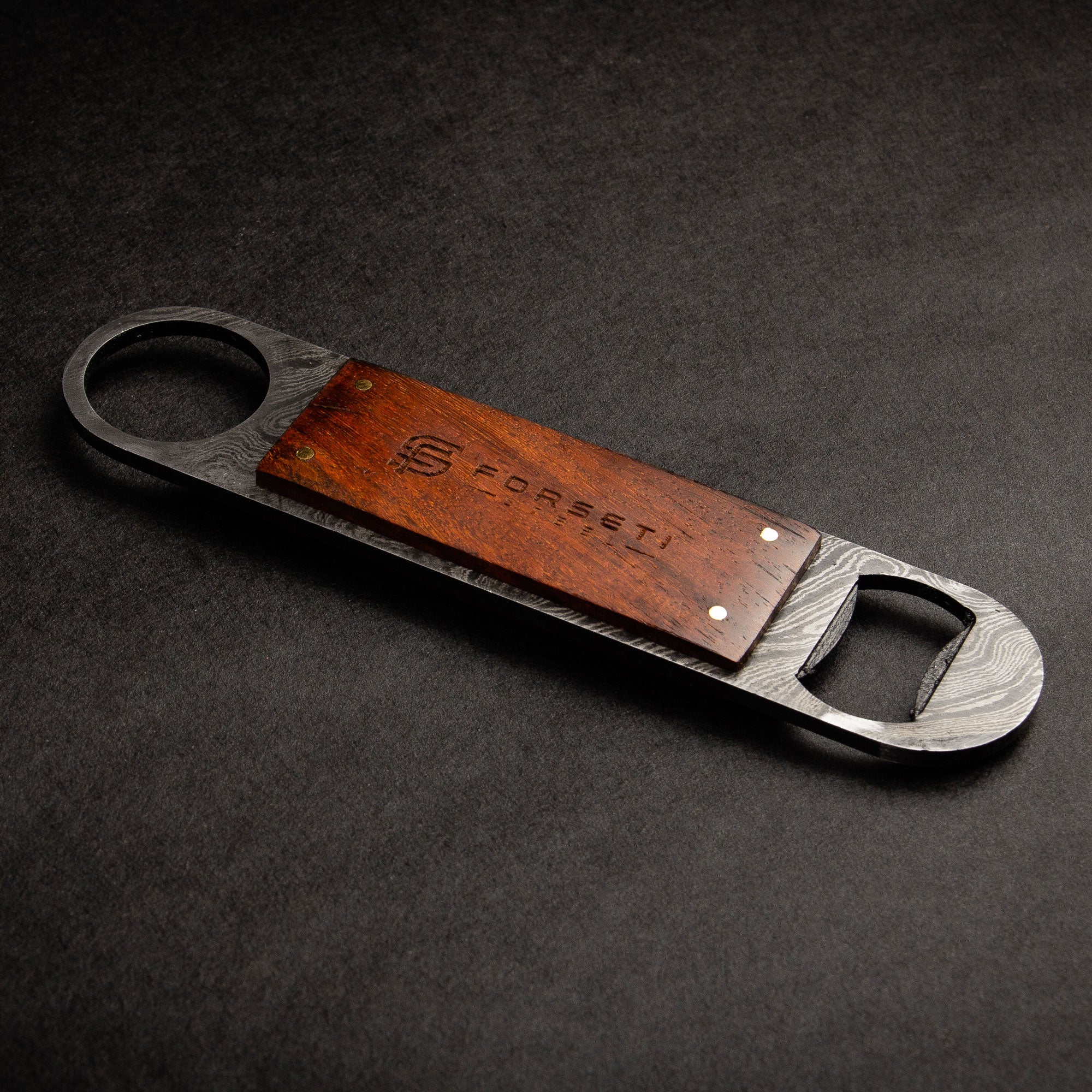 Premium Damascus Steel Bottle Opener with Tali Wood Handle - Sommelier Grade Wine & Beer Opener - Perfect for Home Bars, Wine Tasting, and Gifts for Wine Lovers