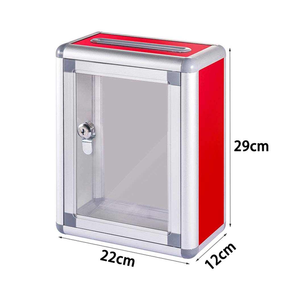 Red School Multi-Function Mailbox - Durable Outdoor Delivery Box for Home, Villa & Garden (Color: B) - Perfect for Parcel Delivery, Newspaper & Mail Collection