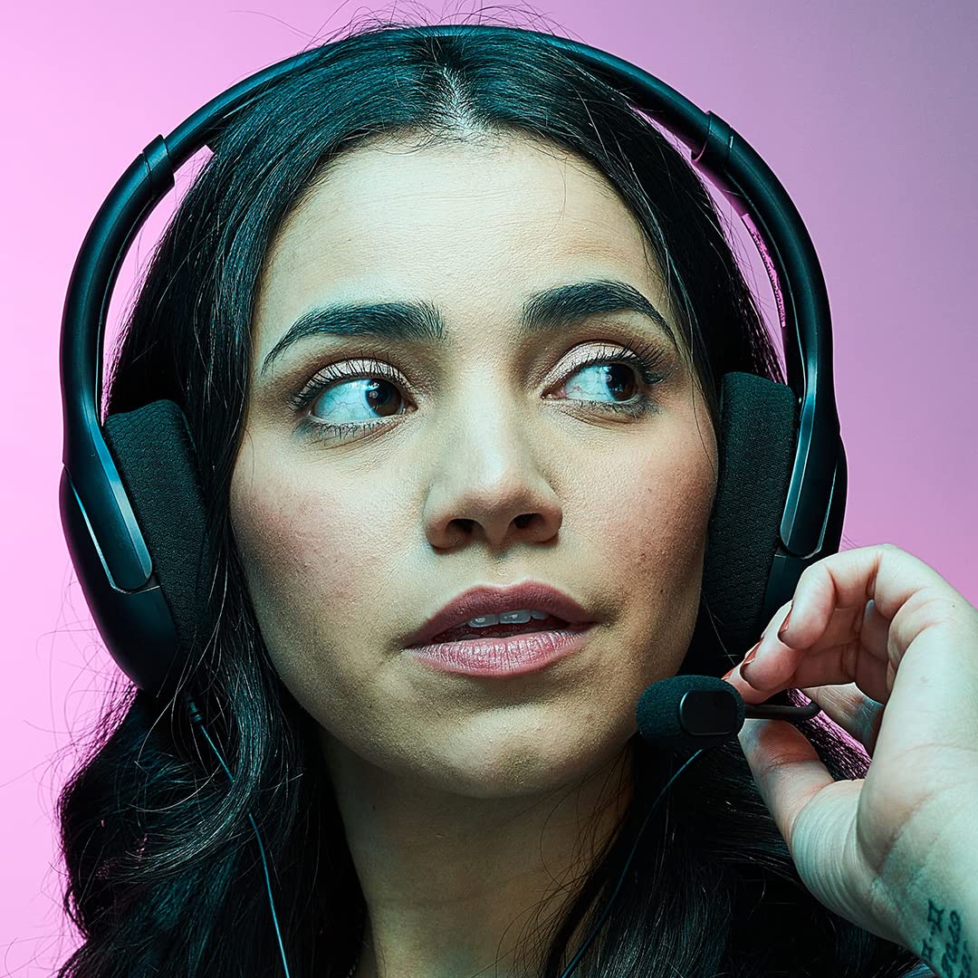 PDP Gaming AIRLITE Wired Stereo Headset for Xbox Series X|S & Xbox One - Official Licensed Noise-Cancelling Microphone, Lightweight Design for PC/Windows 10/11 Gaming - Perfect for Competitive Multiplayer & Late-Night Gaming Sessions (Black)
