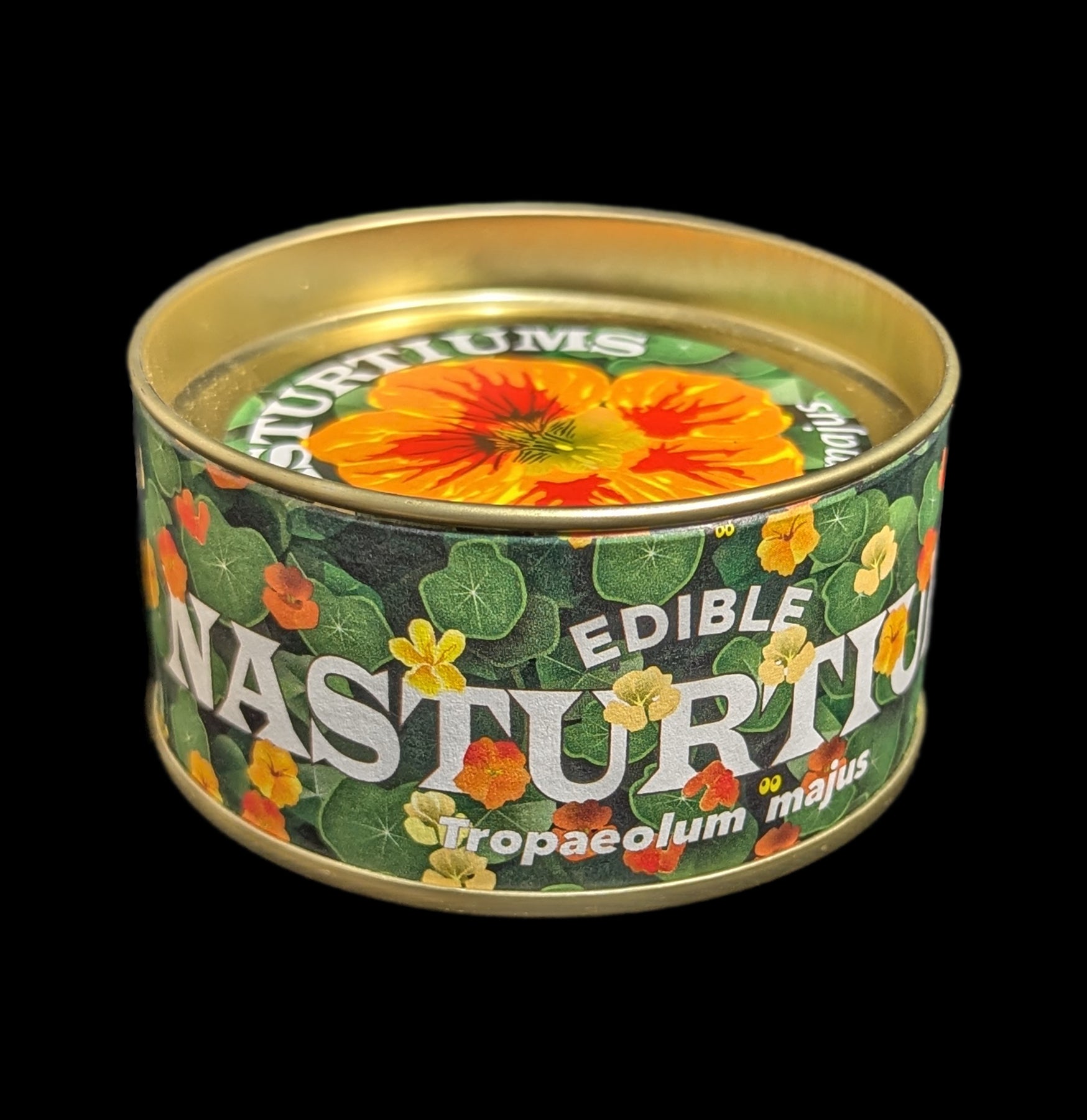 Nasturtium Flower Seed Grow Kit - Easy to Plant Edible Flowers for Home Garden, Cooking & Decoration | Perfect for Beginners, Gifts & DIY Projects