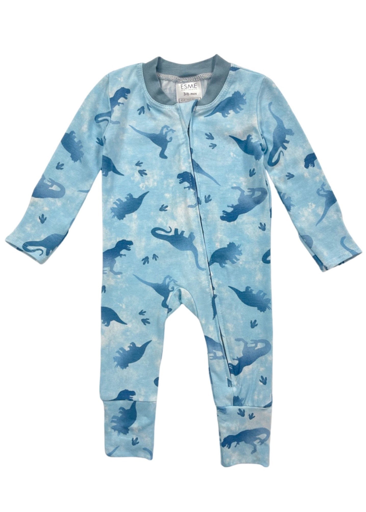 Ombre Dinosaur Footie Pajamas for Kids - Soft & Comfortable Baby Dino Onesie - Perfect for Sleepovers, Playtime & Photo Shoots