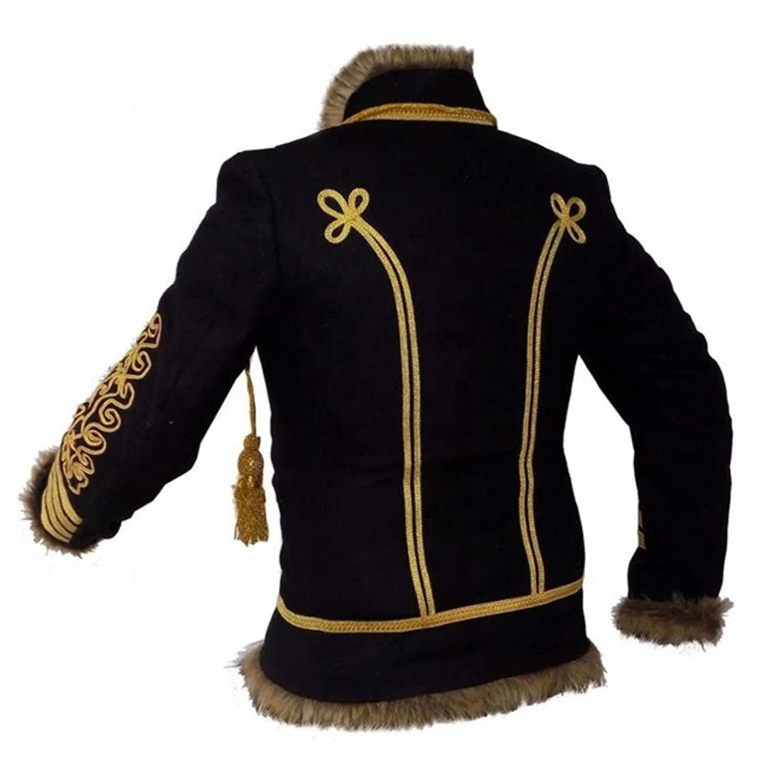 Hussars Pelisse Jacket - Authentic British Crimean War Uniform Replica | Perfect for Historical Reenactments, Costume Parties & Military Collectors