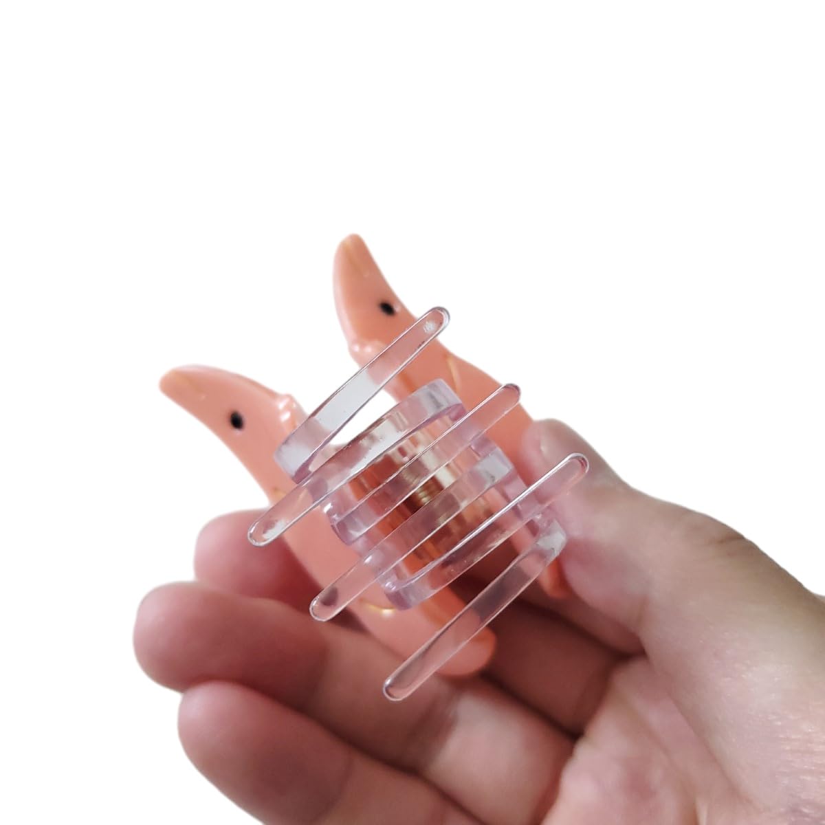 Shrimp Claw Hair Clip - Acetate Hair Clips for Women - Small Hair Claw Clips for Fine Hair - Perfect for Ponytails, Buns & Everyday Hairstyles