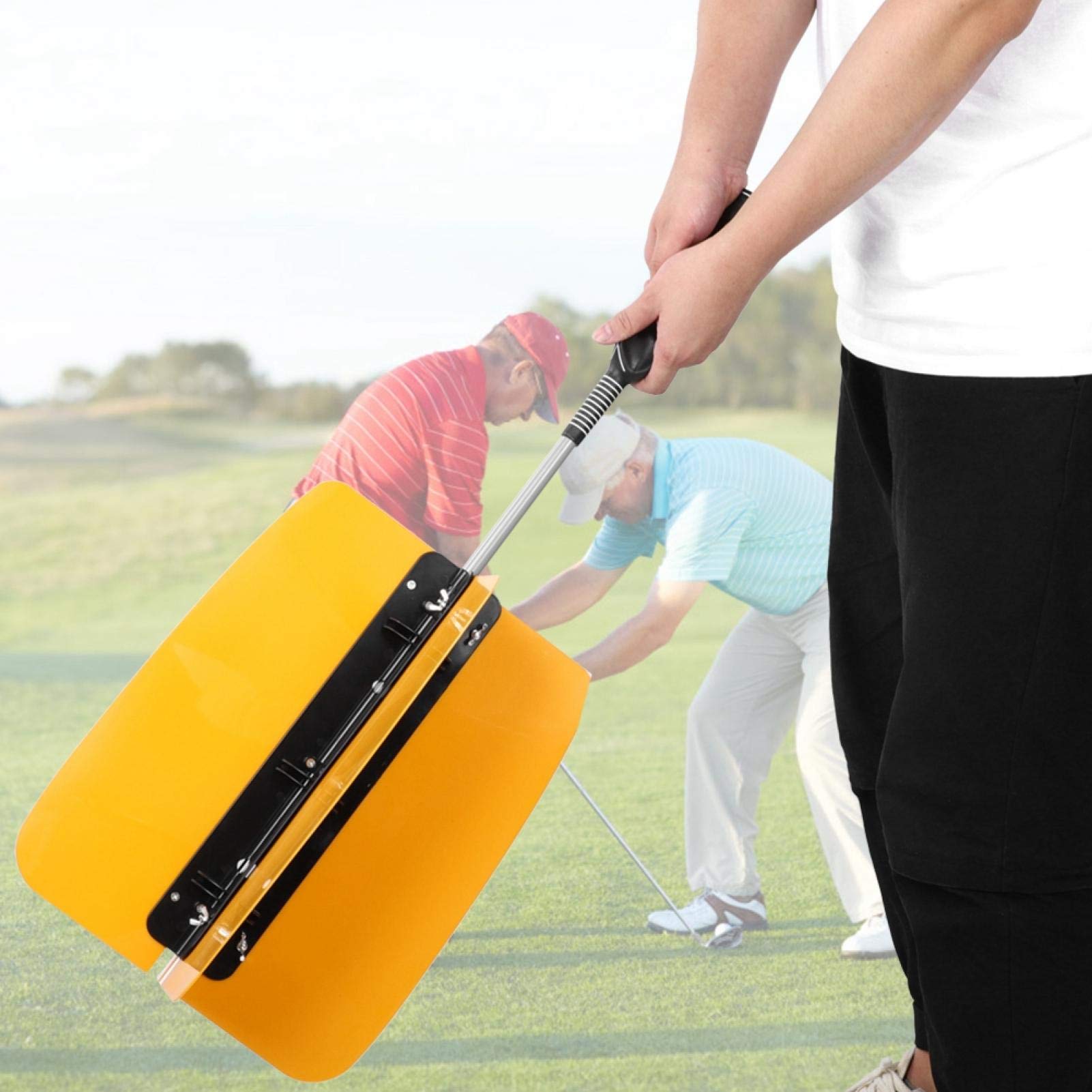 EVTSCAN Golf Swing Trainer - Orange Power Resistance Fan for Strength & Swing Training | Improve Golf Performance & Accuracy | Perfect for Driving Range & Home Practice