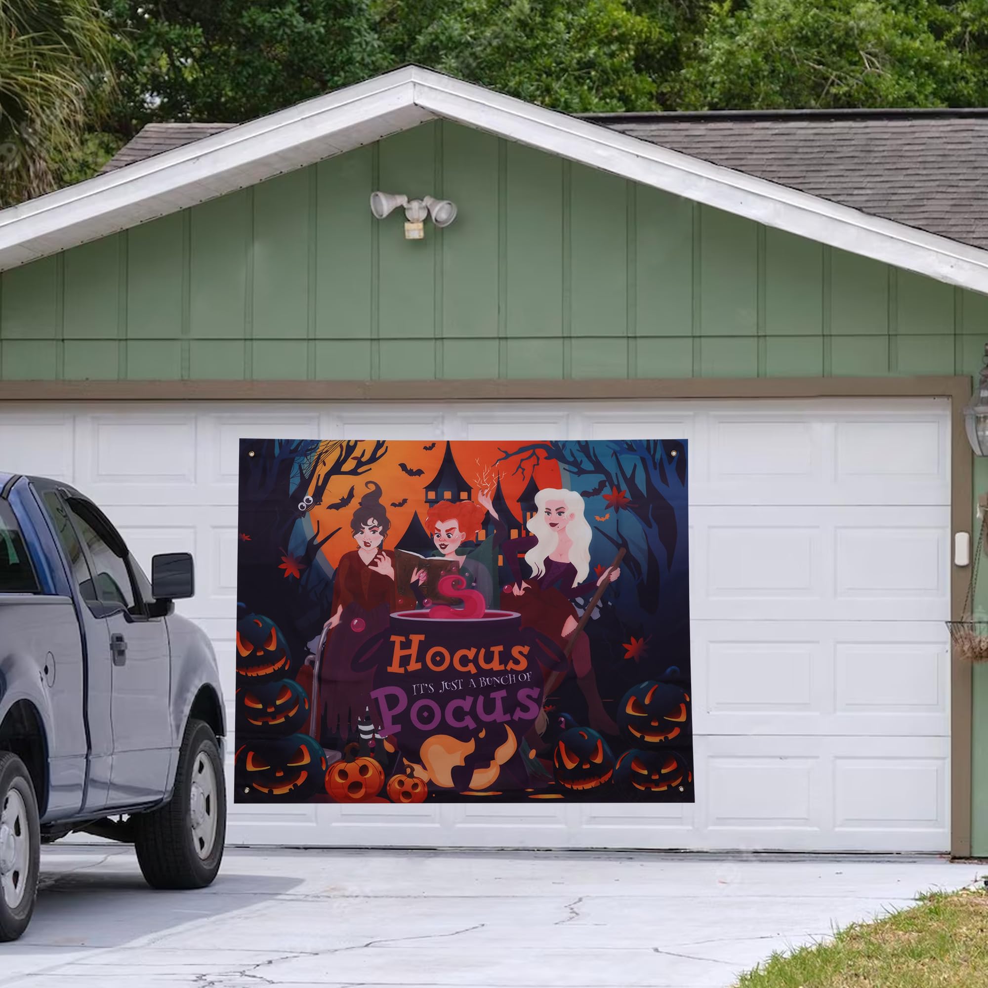 Halloween Car Decorations Kit - SUV Banner & Waterproof Archway for Outdoor Party