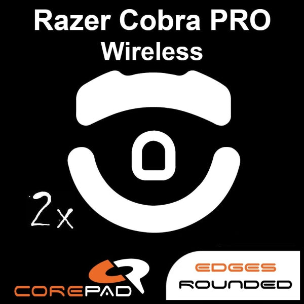 Corepad Skatez Mouse Feet for Razer Cobra Wireless - Ultra Smooth Gliding Gaming Mouse Skates - Perfect for FPS, MOBA, and Esports Gaming