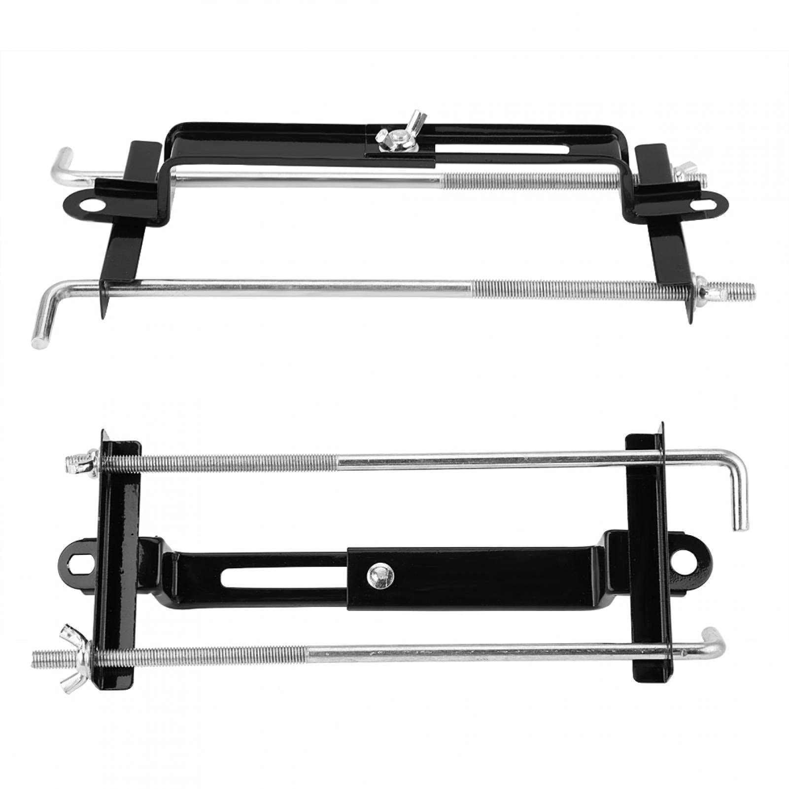 Adjustable Car Battery Hold Down Bracket - Universal Battery Holder Crossbar for Secure Automotive Battery Installation - Perfect for Car, Truck, and SUV Battery Replacement & Maintenance