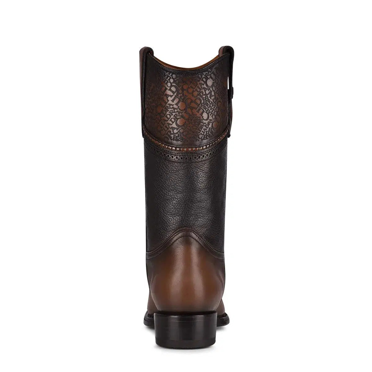 1B1DMA Men's Black & Brown Casual Cowboy Stingray Boots - Western Style Leather Rodeo Boots for Country Dancing, Horseback Riding & Outdoor Adventures