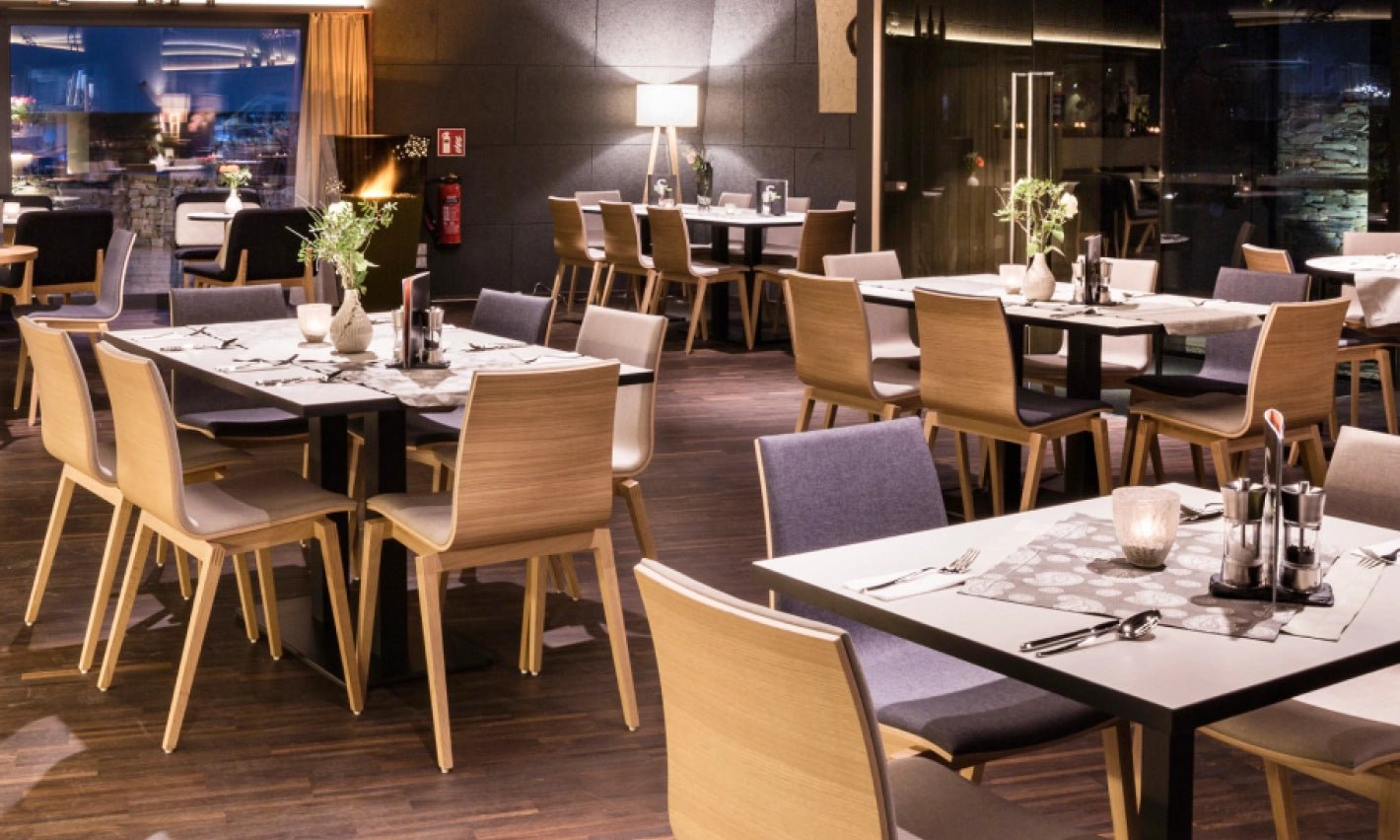 Stockholm Side Chair by Ton - Modern Wooden Dining Chair for Kitchen, Restaurant & Office - Scandinavian Design with Comfortable Seat & Sturdy Frame