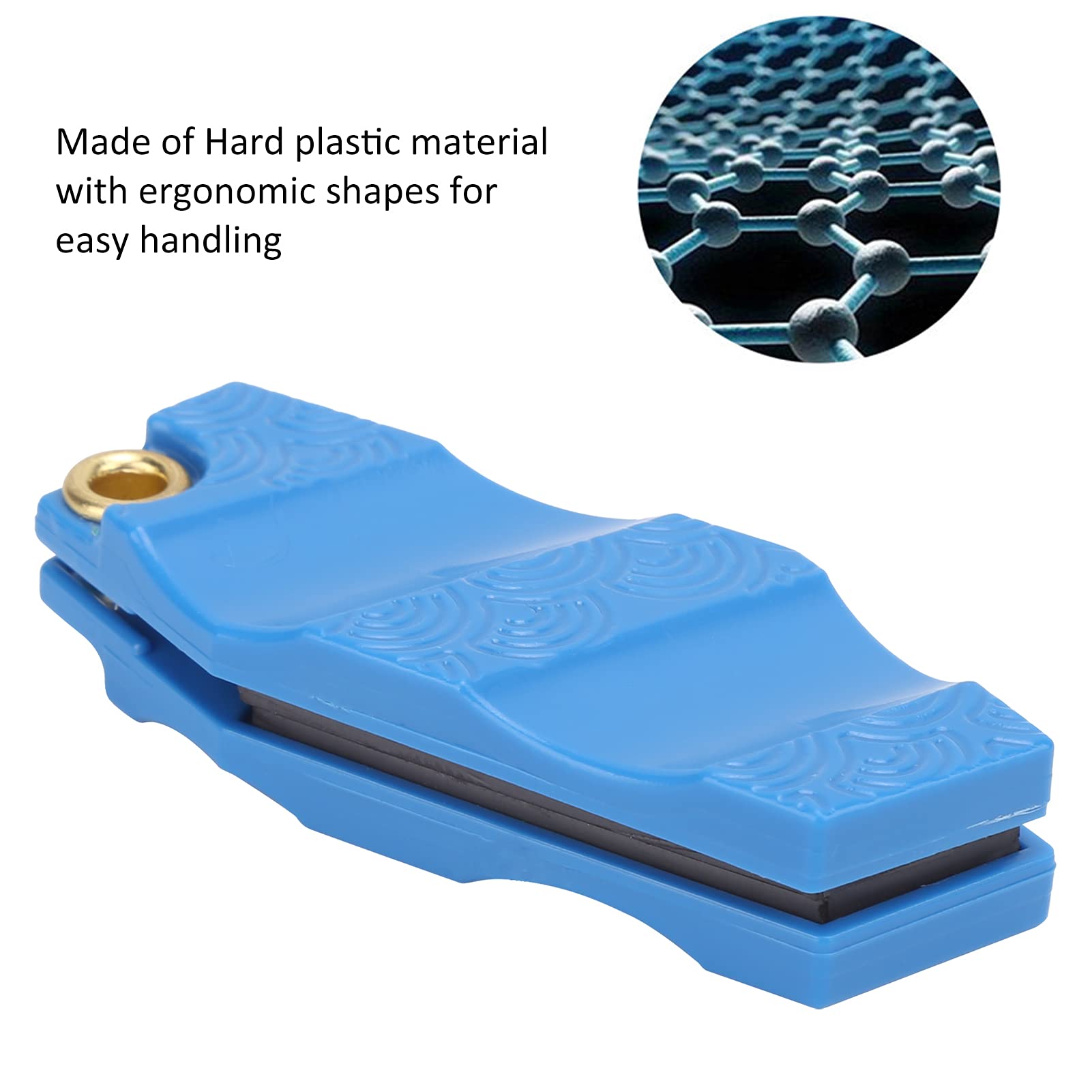 VGEBY 2-in-1 Fly Fishing Line Straightener and Cleaner - Durable Hard Plastic Leader Straightener Tool with Line Cleaning Function (Blue) - Perfect for Trout, Bass, and Salmon Fishing Accessories