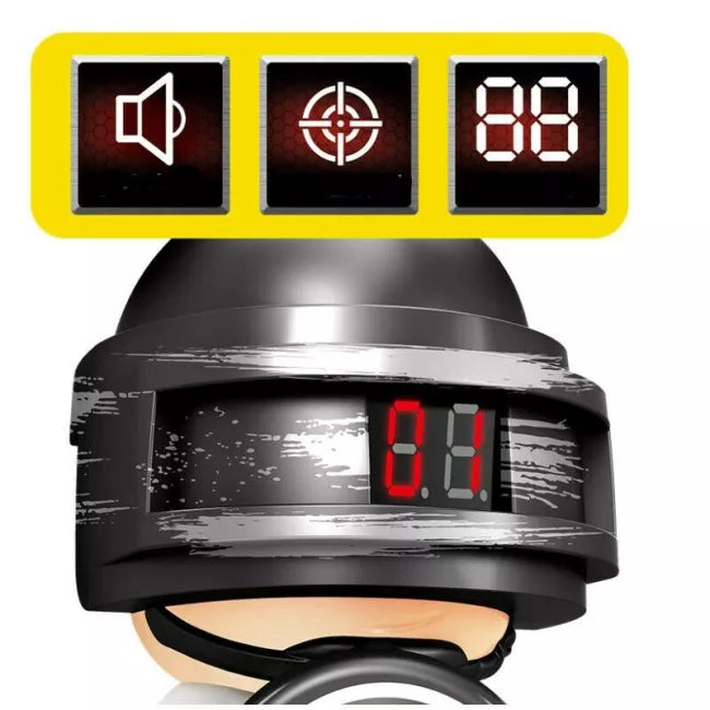PUBG Plush Doll Electric Shooting Target - Interactive Gaming Toy for FPS Training & Fun - Perfect for Video Game Fans, Airsoft, and Nerf Gun Practice
