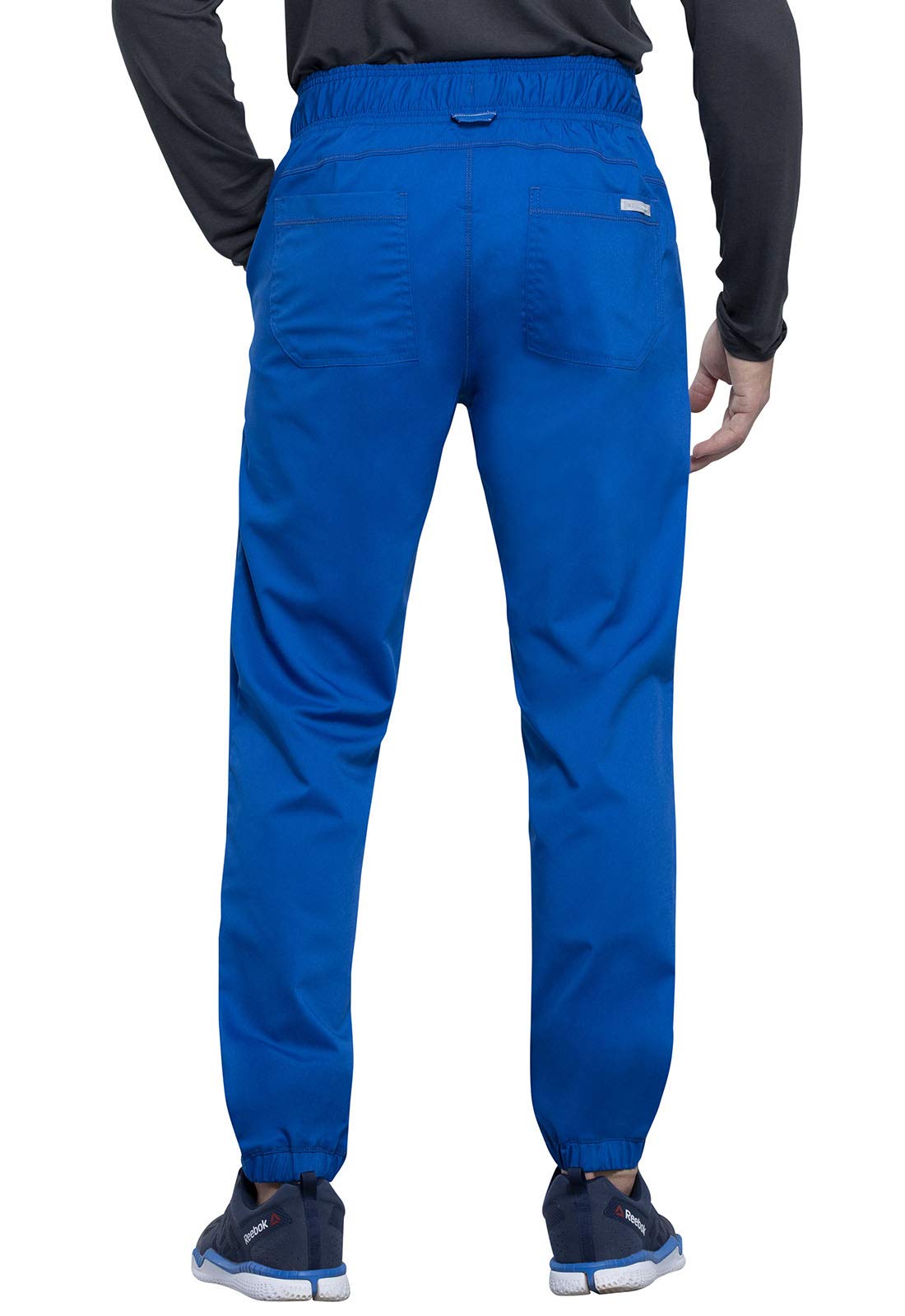 Cherokee Men's Scrubs Pants - Natural Rise Jogger with Zip Cargo Pockets | Comfortable Medical Work Pants for Doctors, Nurses & Healthcare Professionals | WW012