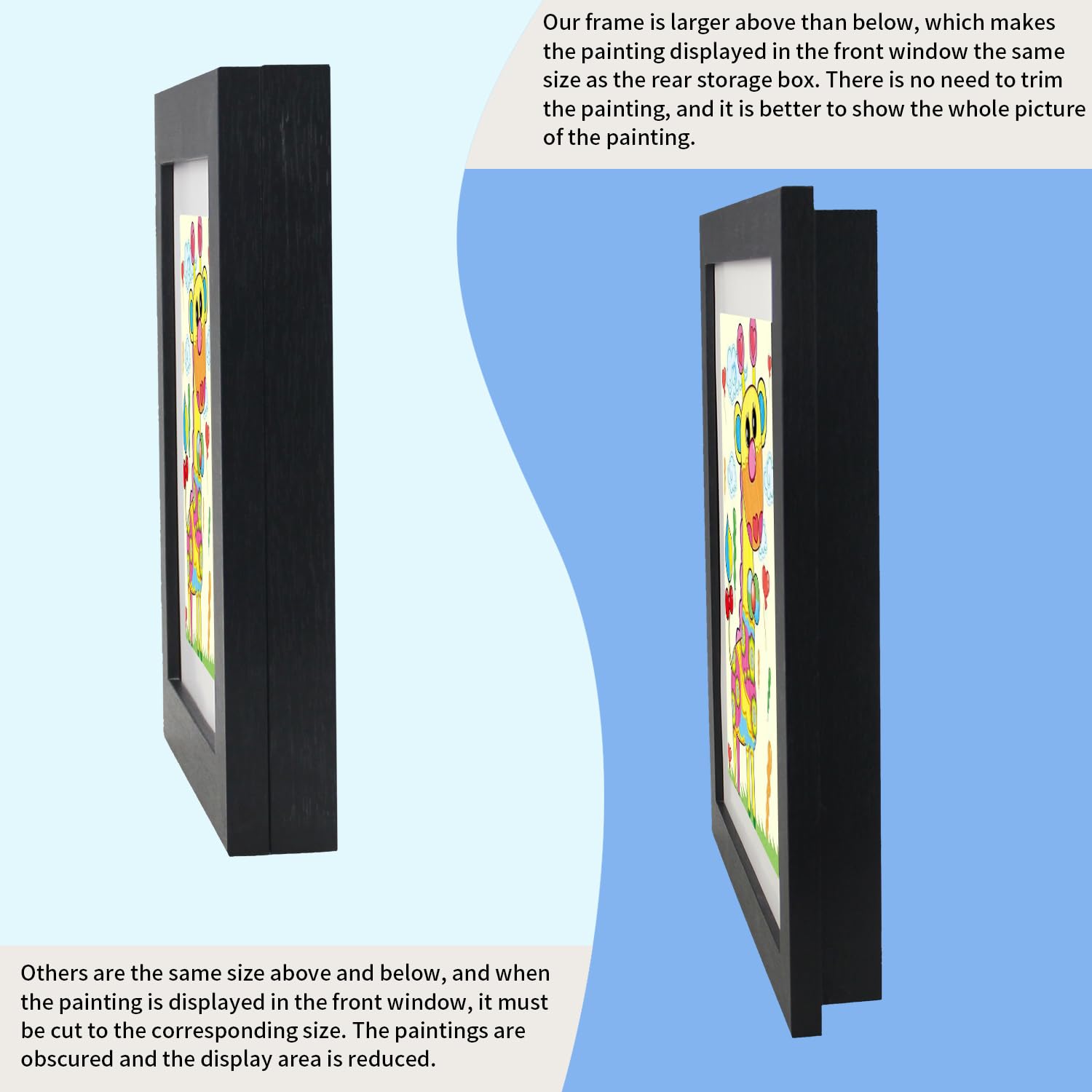 Kids Art Frames - A4 Display for Children's Artwork | Home & Classroom Decor
