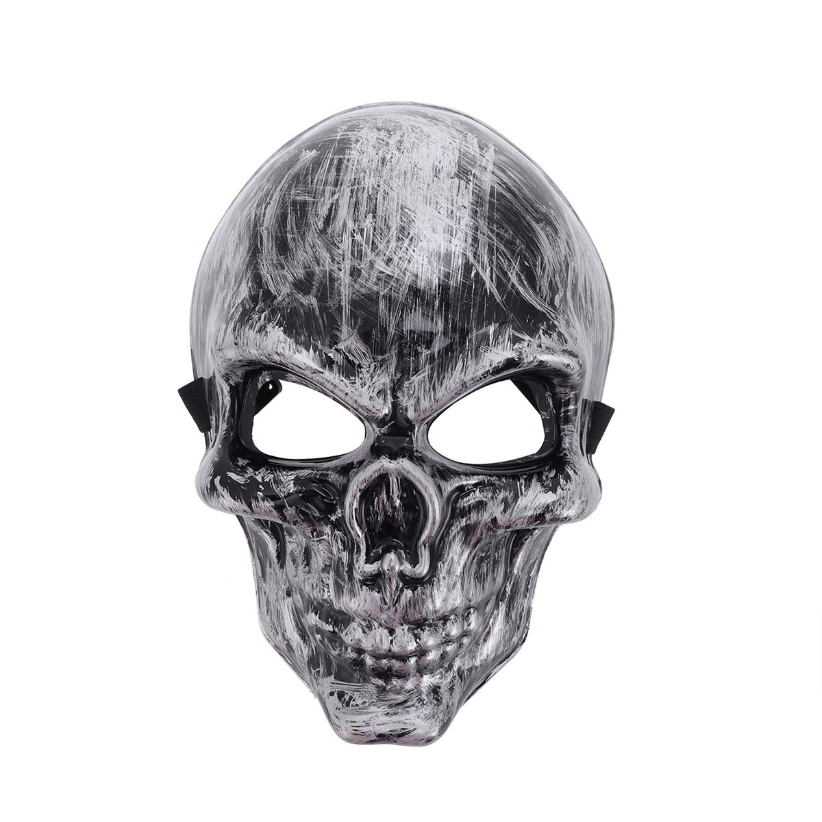 Scary Halloween Ghost Face Mask - Full Cover Skeleton Costume Mask with Teeth for Cosplay & Halloween Parties - Perfect for Trick or Treat, Haunted Houses, and Spooky Events